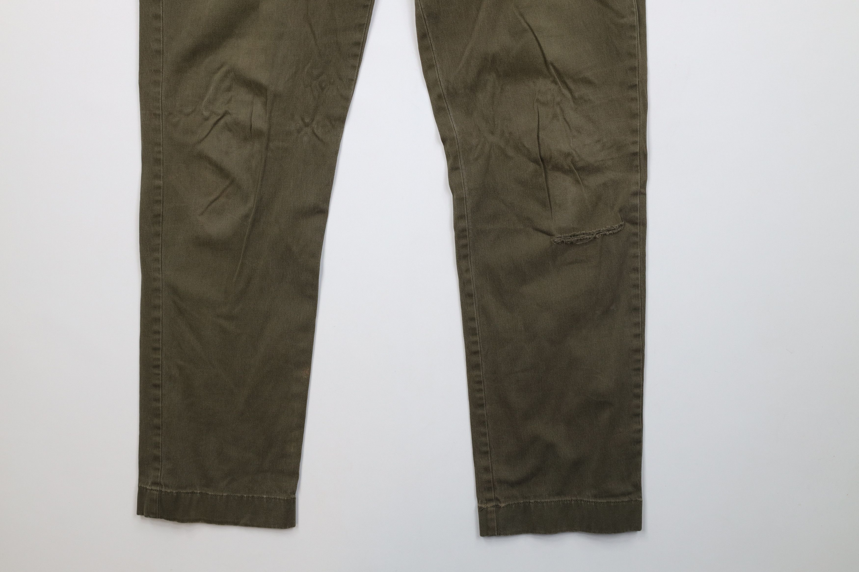 J.Crew J Crew 770 Straight Leg Stretch Chino Pants Olive Green Size US 33 - 5 Thumbnail