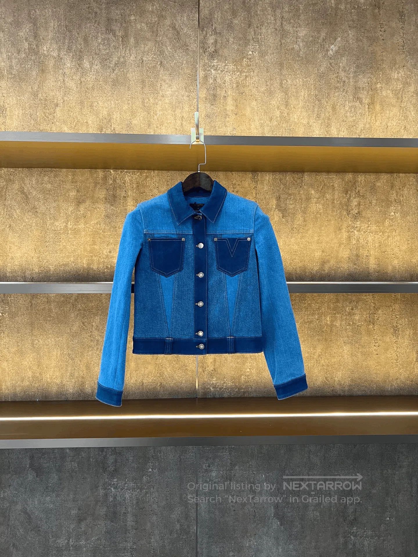 Louis Vuitton LV Color-Block Denim Jacket. Size XS / US 0-2 / IT 36-38 - 1 Thumbnail