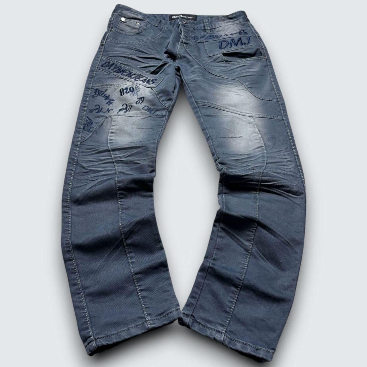 00s Embroidered DMJ Jeans Grey 34