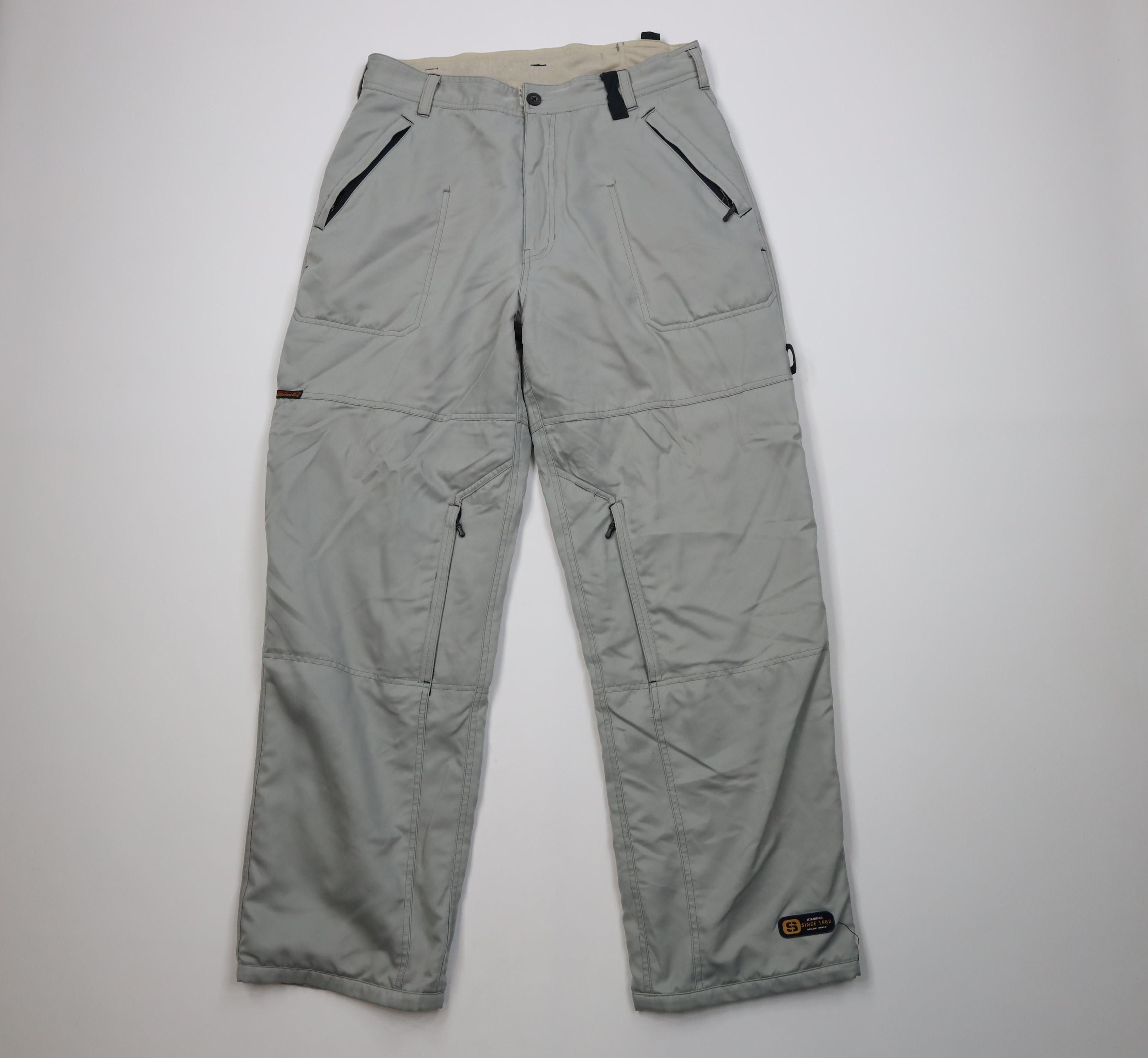 Vintage Vintage 90s Y2K Streetwear Wide Leg Snowboard Ski Pants Gray Size US 34 / EU 50 - 1 Thumbnail