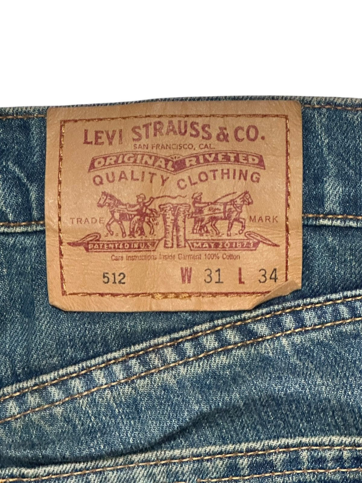 Levi's Levis 512 Straight Cut Distressed With Mudwash & Faded Size US 32 / EU 48 - 8 Thumbnail