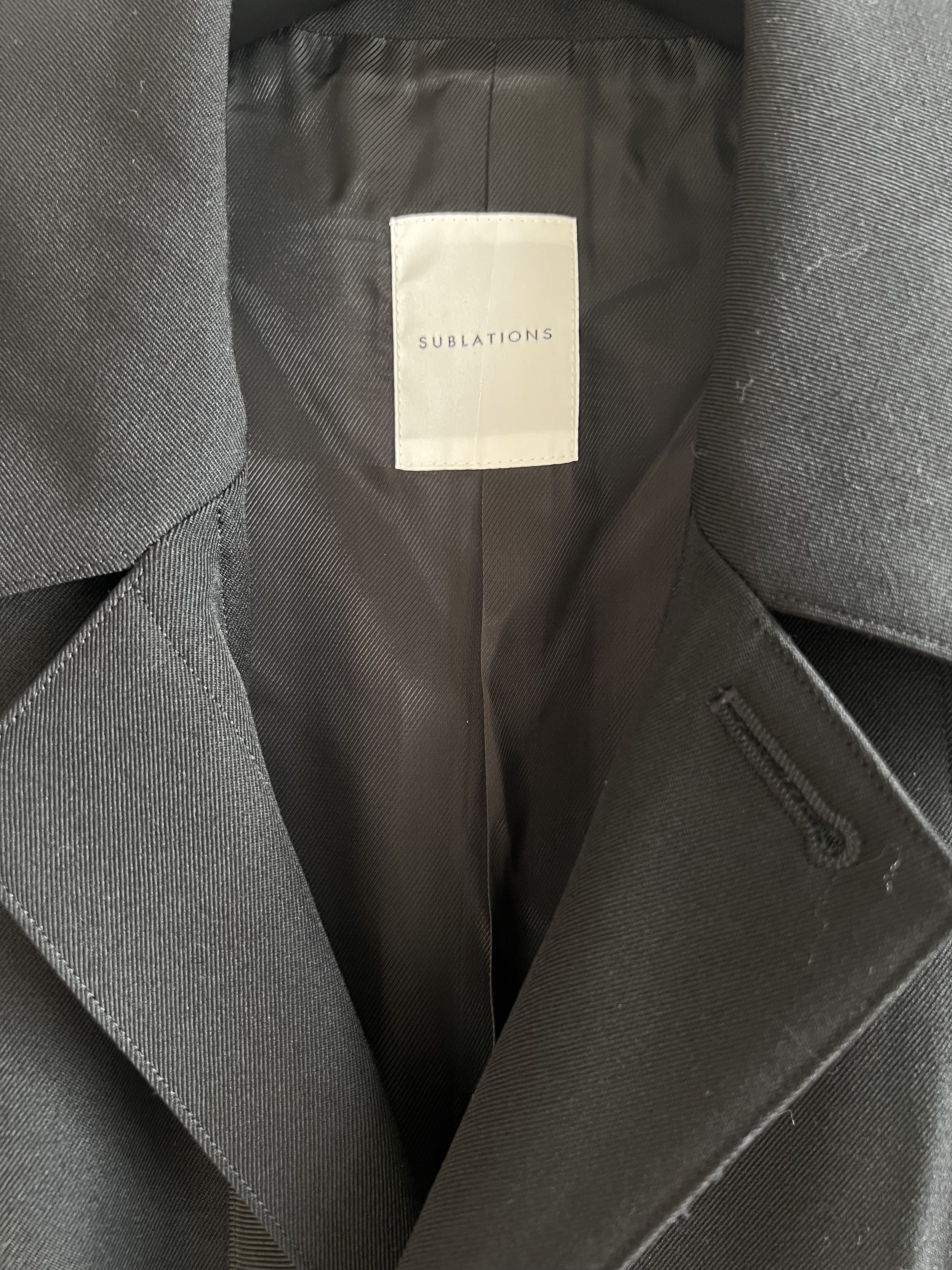 Other Sublations - HEAVY WOOL GABARDINE PRISONER VEST Size US XL / EU 56 / 4 - 5 Thumbnail