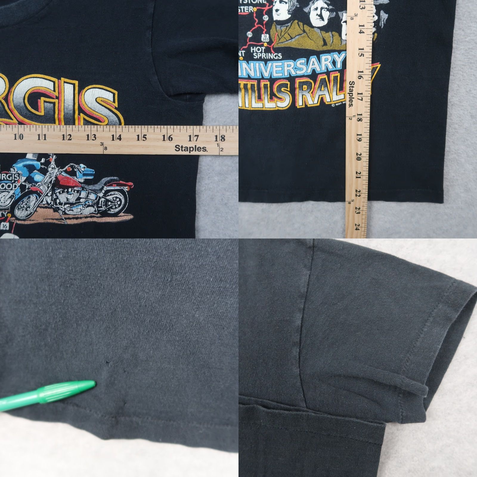 Harley Davidson VINTAGE Harley-Davidson Shirt Mens S Black 1990s Sturgis Single Stitch T-Shirt Graphic Print Comfort Retro 90s Grunge Outdoor Logo Used Stitch Size US S / EU 44-46 / 1 - 8 Thumbnail