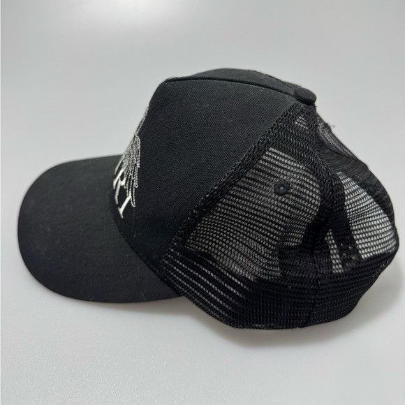 Amiri *Final Price Drop* Amiri Trucker Logo Baseball Cap Hat Black Size ONE SIZE - 2 Thumbnail