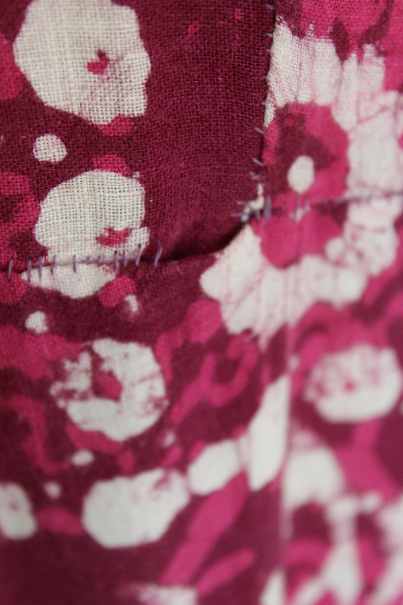 Vintage Vintage 1960s 1970s Maxi Skirt, Volup Pink & Purple Ethnic F Size 32" / US 10 / IT 46 - 9 Thumbnail