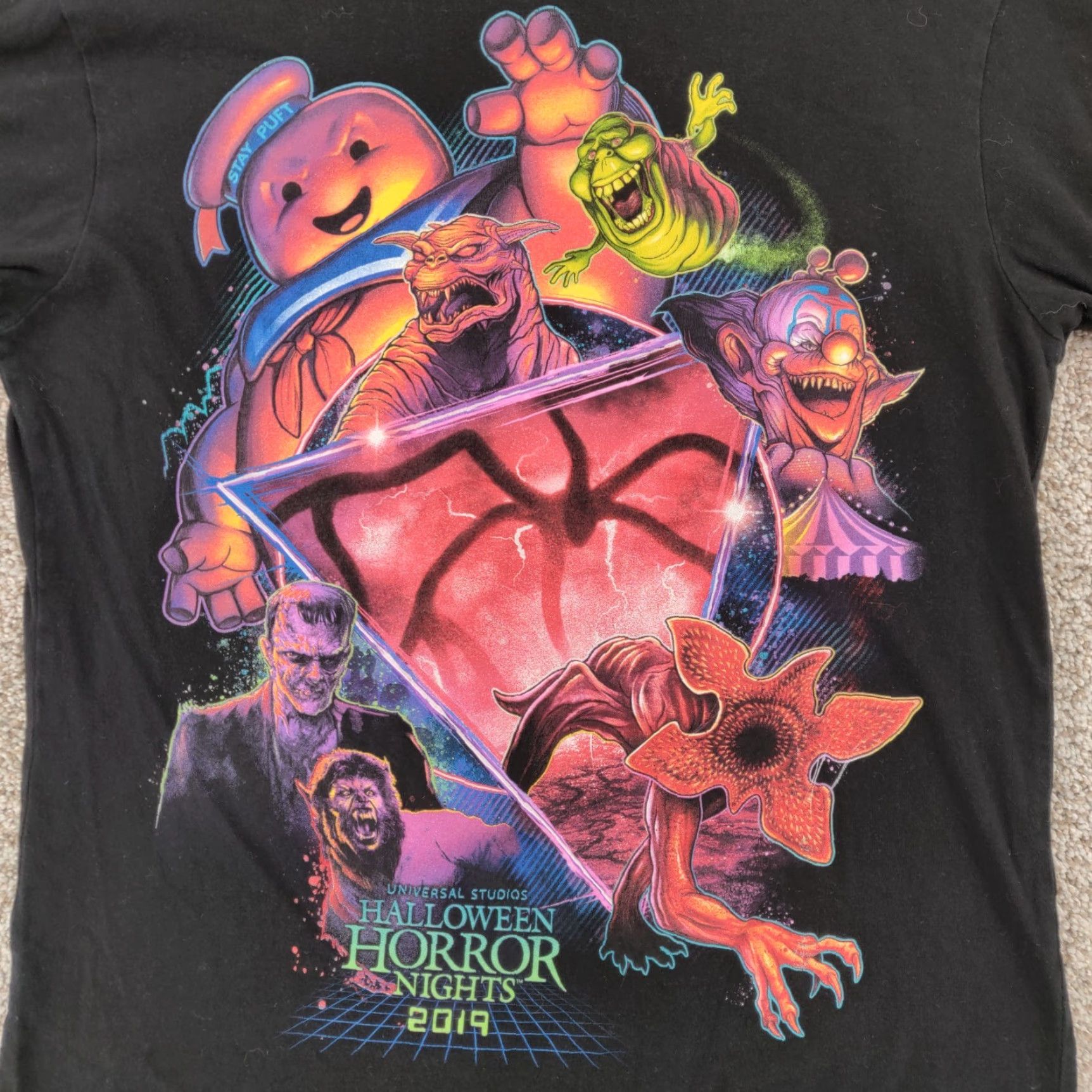 Vintage Universal Studios Hollywood Shirt Mens S Black Halloween Horror Nights T Shirt Size US S / EU 44-46 / 1 - 6 Thumbnail