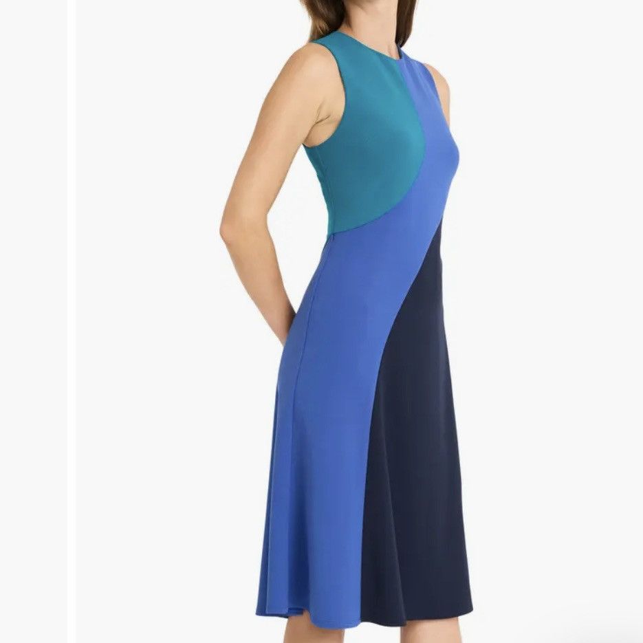 MAGGY LONDON Colorblock Midi Dress Size S / US 4 / IT 40 - 9 Thumbnail