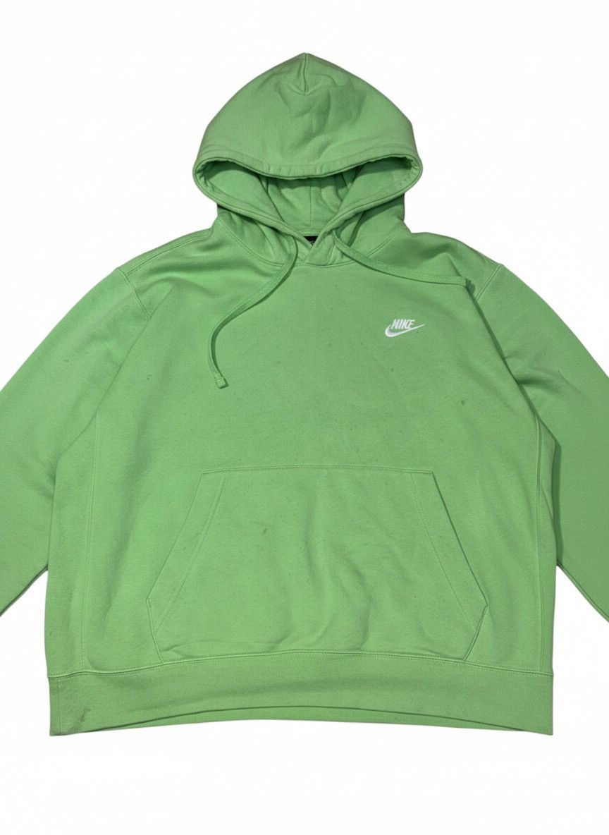 Nike VTG x Streetwear x Neon Green Nike Hoodie Size US L / EU 52-54 / 3 - 3 Thumbnail