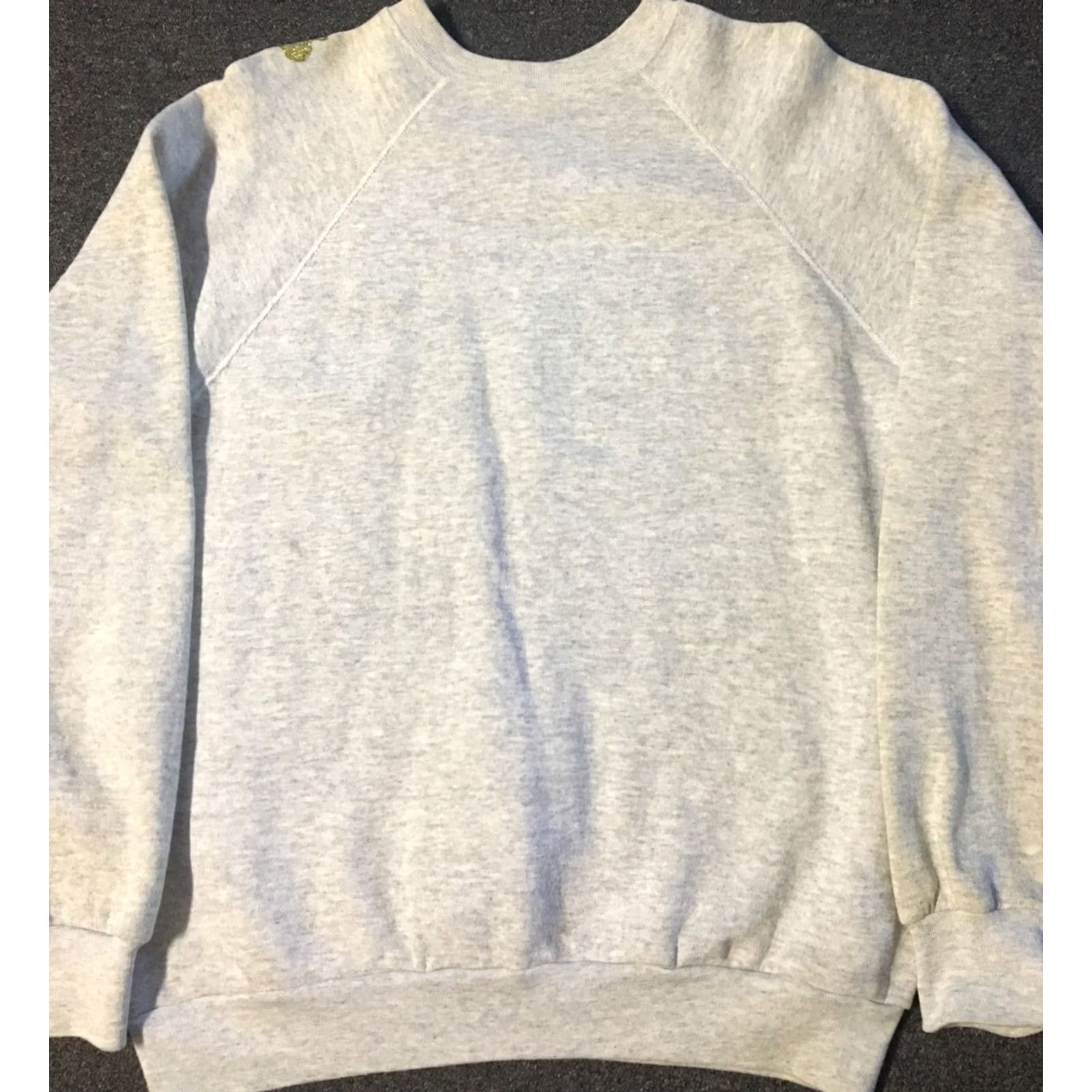 Tultex VINTAGE 80s Glitter Flowers Sweatshirt XL Tultex Gray USA Made Size US XL / EU 56 / 4 - 7 Thumbnail