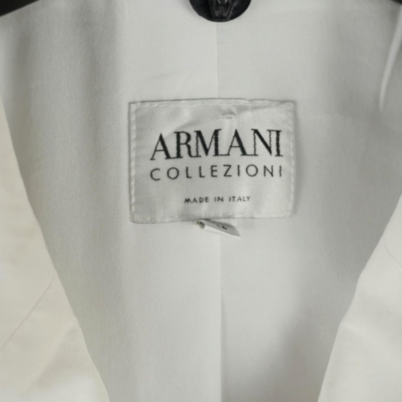 Armani Armani Collezioni Womens Blazer White Double Breasted Suit Jacket Made Italy Size XL / US 12-14 / IT 48-50 - 4 Thumbnail