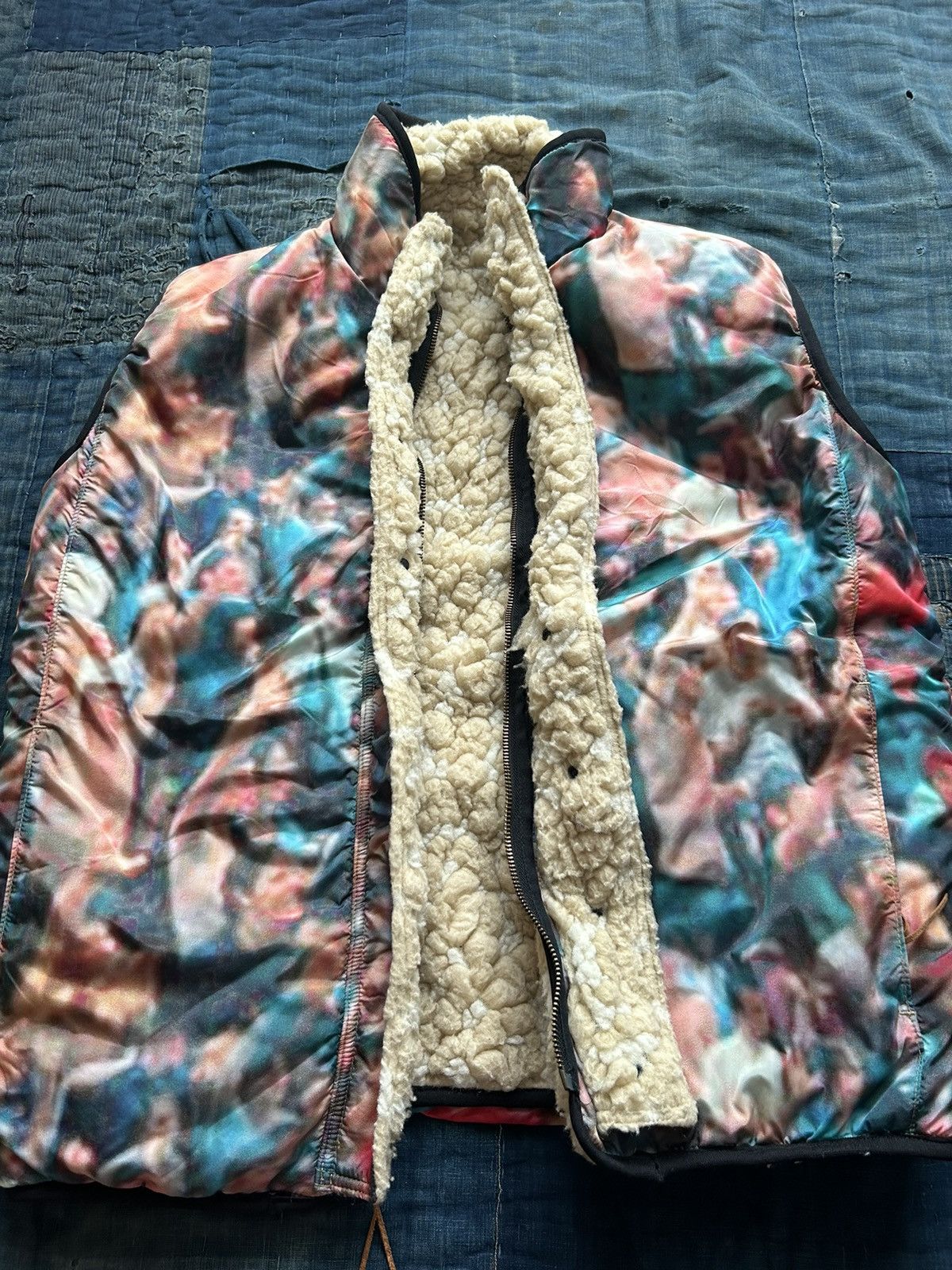 Kapital × Kapital Kountry Kapital reversible festival printed boa vest Ian connor Size US M / EU 48-50 / 2 - 7 Thumbnail
