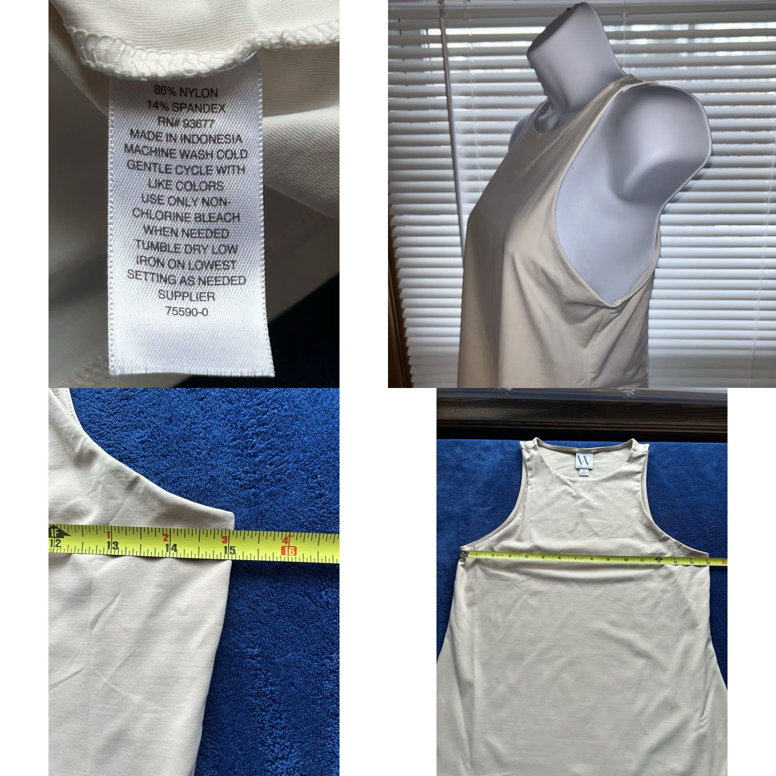 Worthington Worthington sleeveless Top Shirt Blouse Women M Tan Crew Neck Light Summer Casual Vintage: No, Sleeveless, Knit, Regular Fit Size M / US 6-8 / IT 42-44 - 10 Thumbnail
