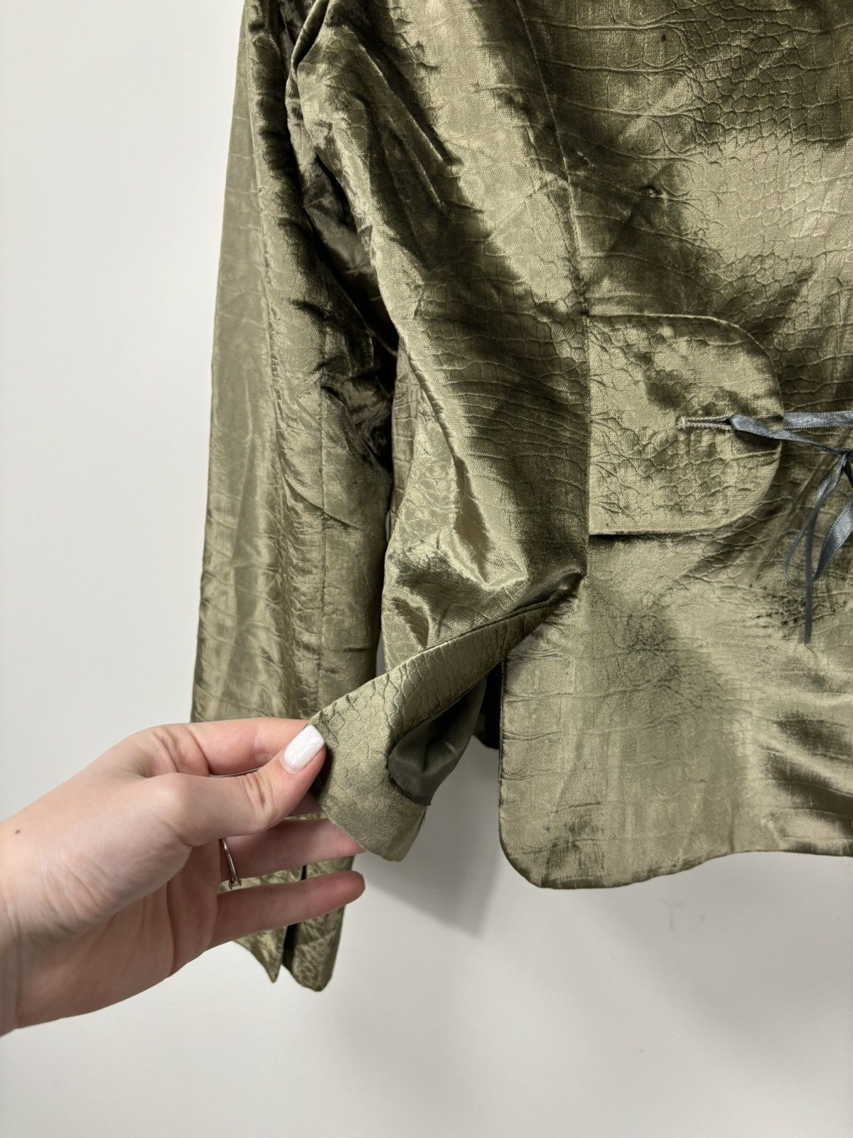 Cavalli Class Roberto Cavalli Class Rare Velour Snake Skin Blazer Jacket Size XL / US 12-14 / IT 48-50 - 18 Thumbnail