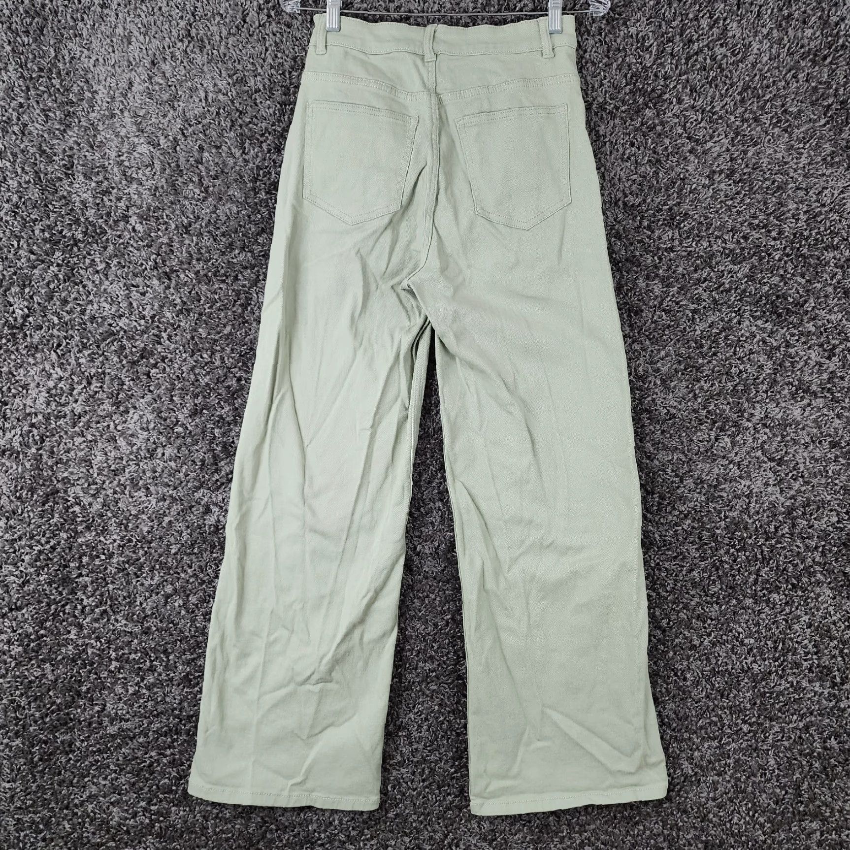 Vintage Divided Jeans Womens 98% Cotton Green Flared Size 6 Size 28" / US 6 / IT 42 - 6 Thumbnail