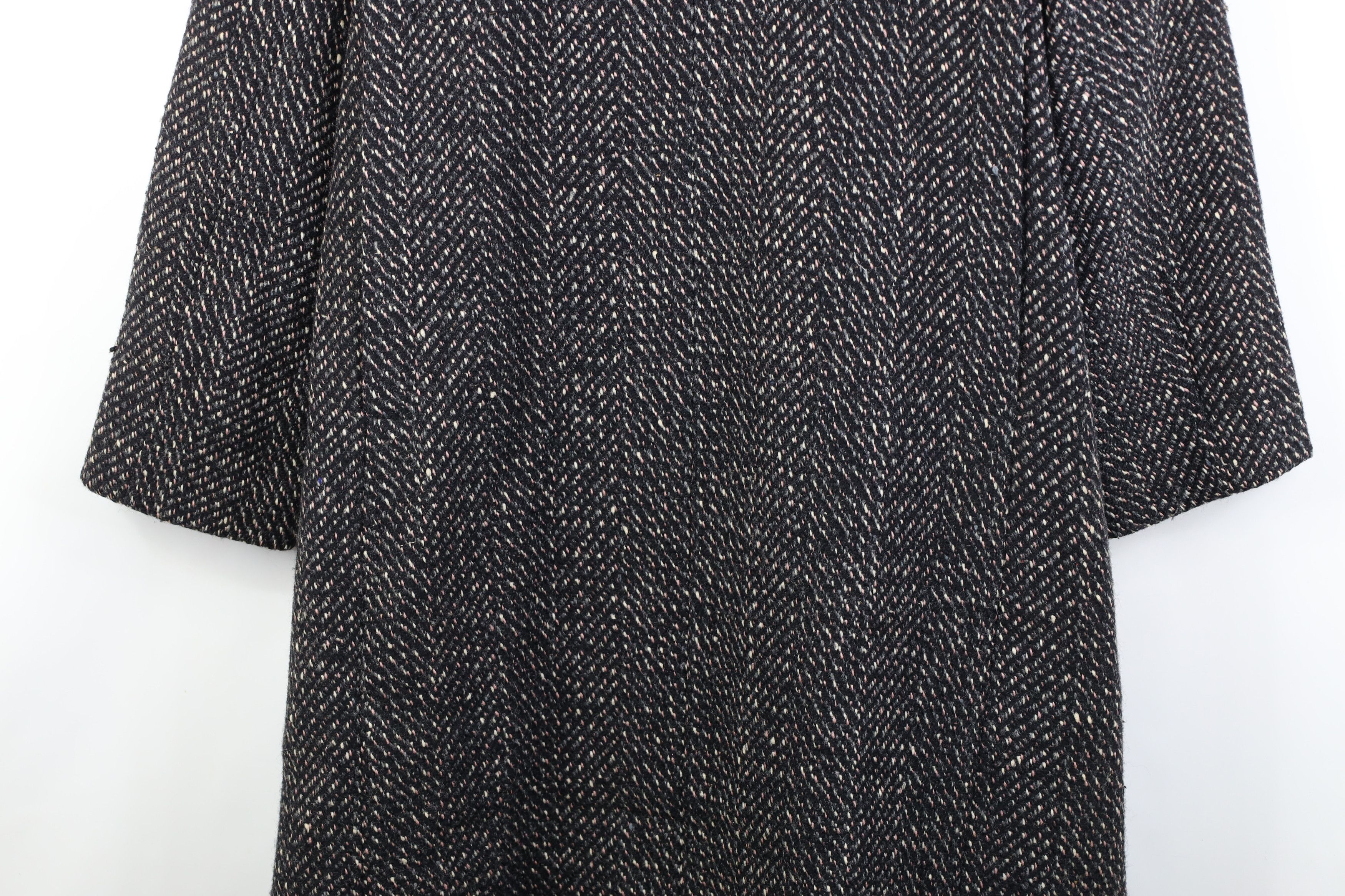 Vintage Vintage 70s Streetwear Tweed Herringbone Jacket Coat USA Size XL / US 12-14 / IT 48-50 - 14 Thumbnail