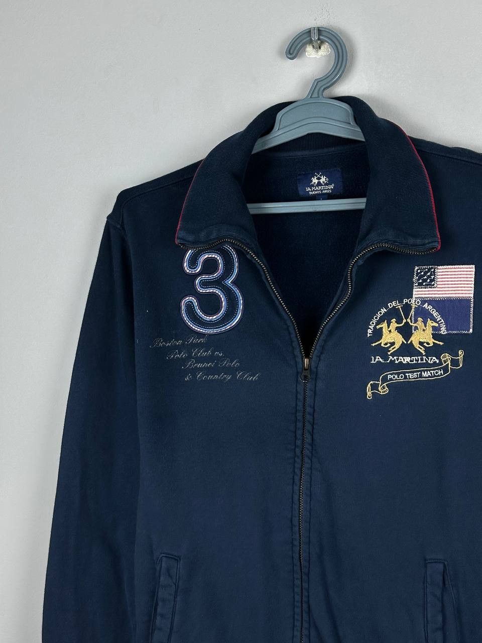 La Martina Vintage La Martina Polo Track Jacket Full Zip Sweater Size US M / EU 48-50 / 2 - 3 Thumbnail