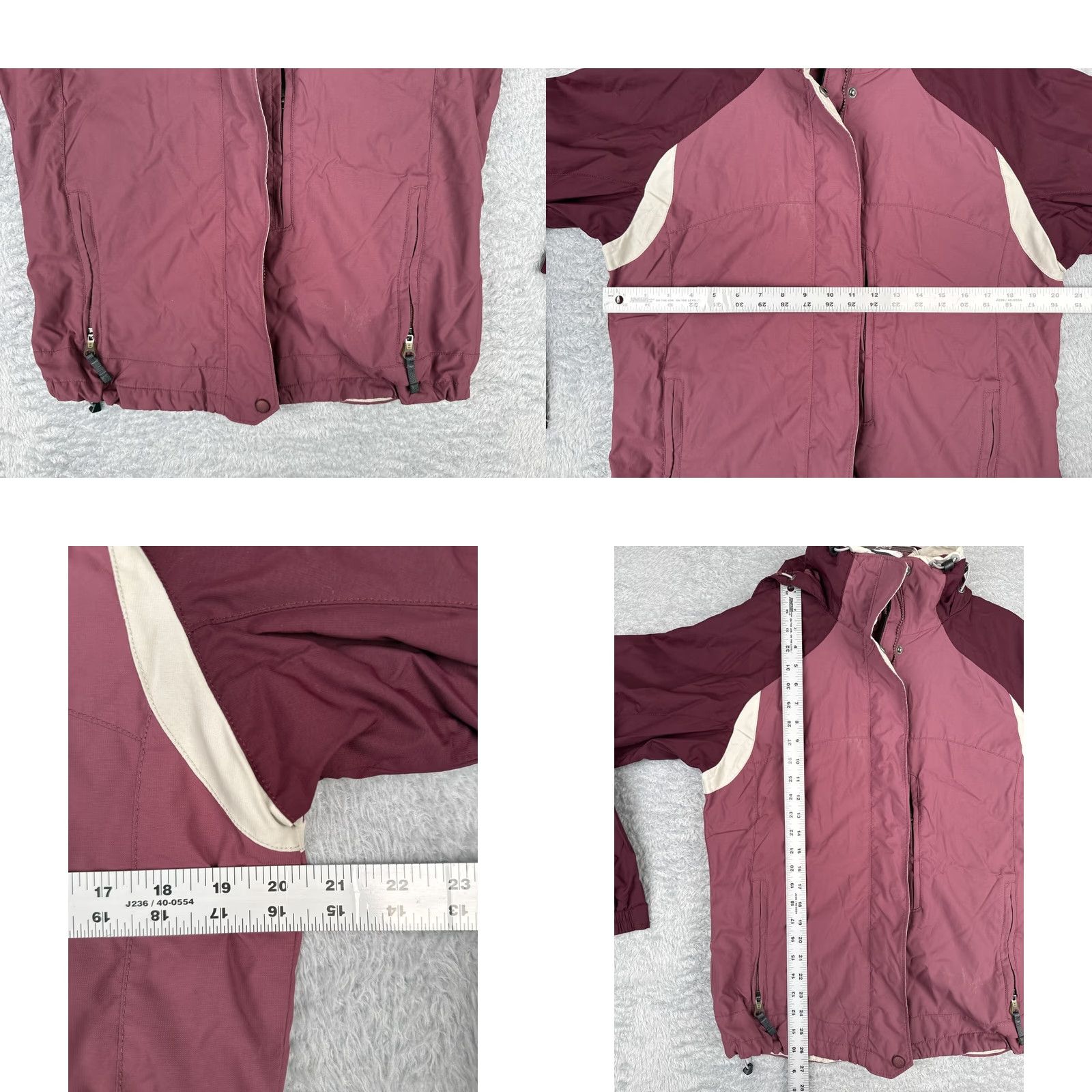 Pinko Columbia Jacket Womens Medium Pink Full Zip Hooded Nylon Vertex Insulated Lightweight Pockets Fall Winter Spring Size M / US 6-8 / IT 42-44 - 8 Thumbnail