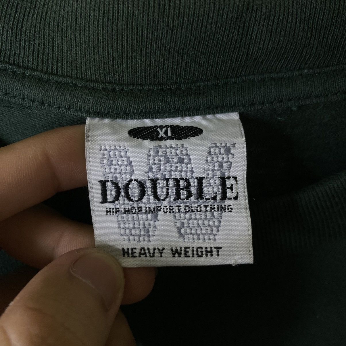 Vintage 1990s Emerald Green Blank Nice & Crispy Cotton Tee Size US XXL / EU 58 / 5 - 3 Thumbnail