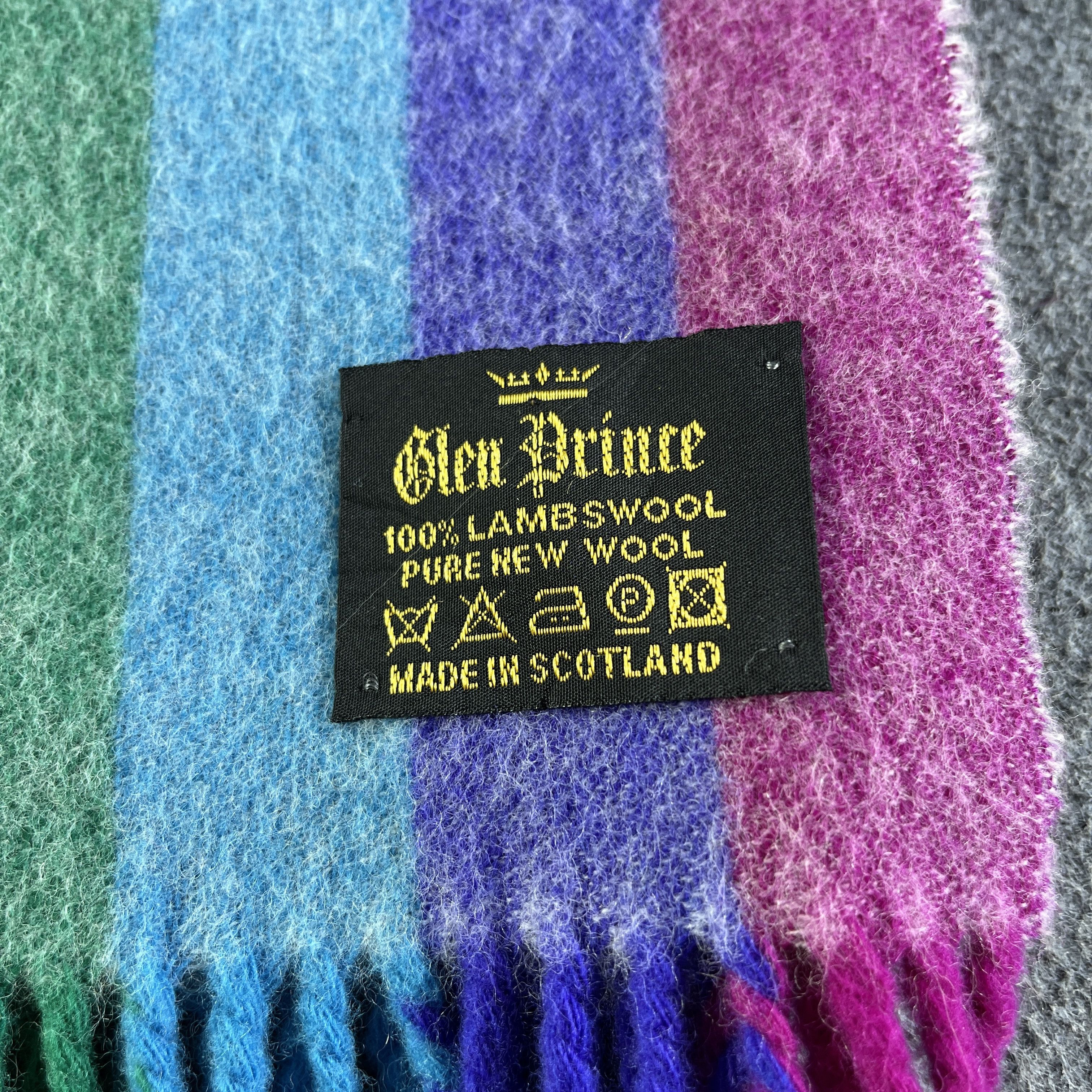 Vintage Glen Prince Rainbow Scarf / Muffler / Neckwear T803 Size ONE SIZE - 5 Thumbnail