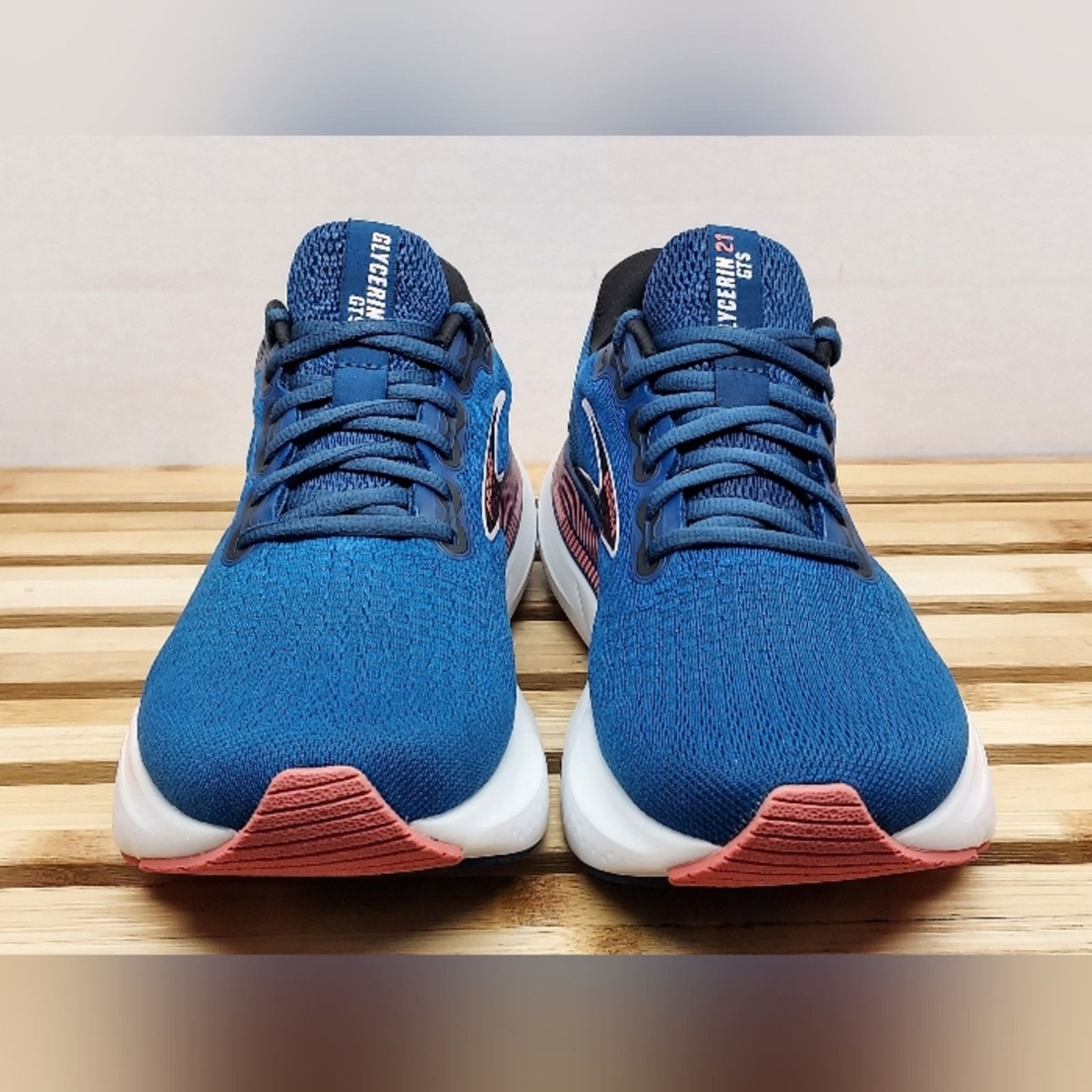 Brooks Brooks Womens Blue Glycerin 21 GTS Athletic Shoes Size 8.5D Size US 8.5 / IT 38.5 - 5 Thumbnail