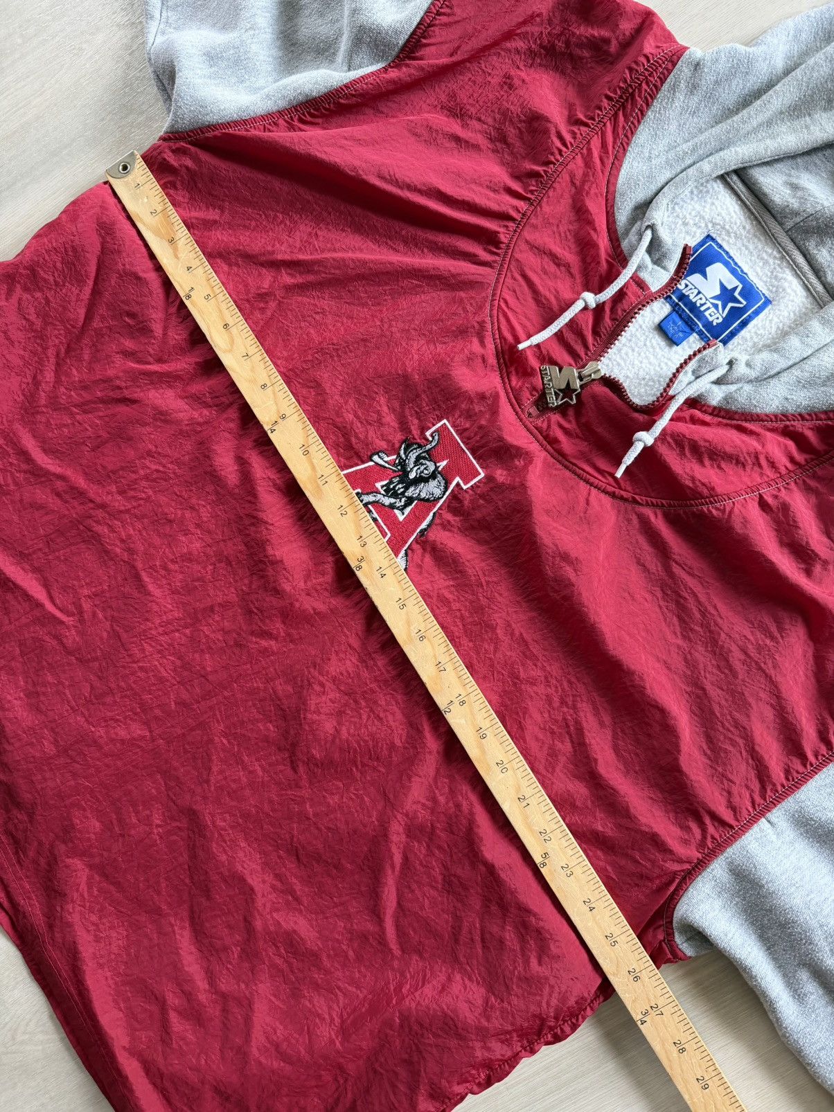 Starter Vintage 90s Alabama Crimson Tide Starter Pullover Sz L Size US L / EU 52-54 / 3 - 5 Thumbnail