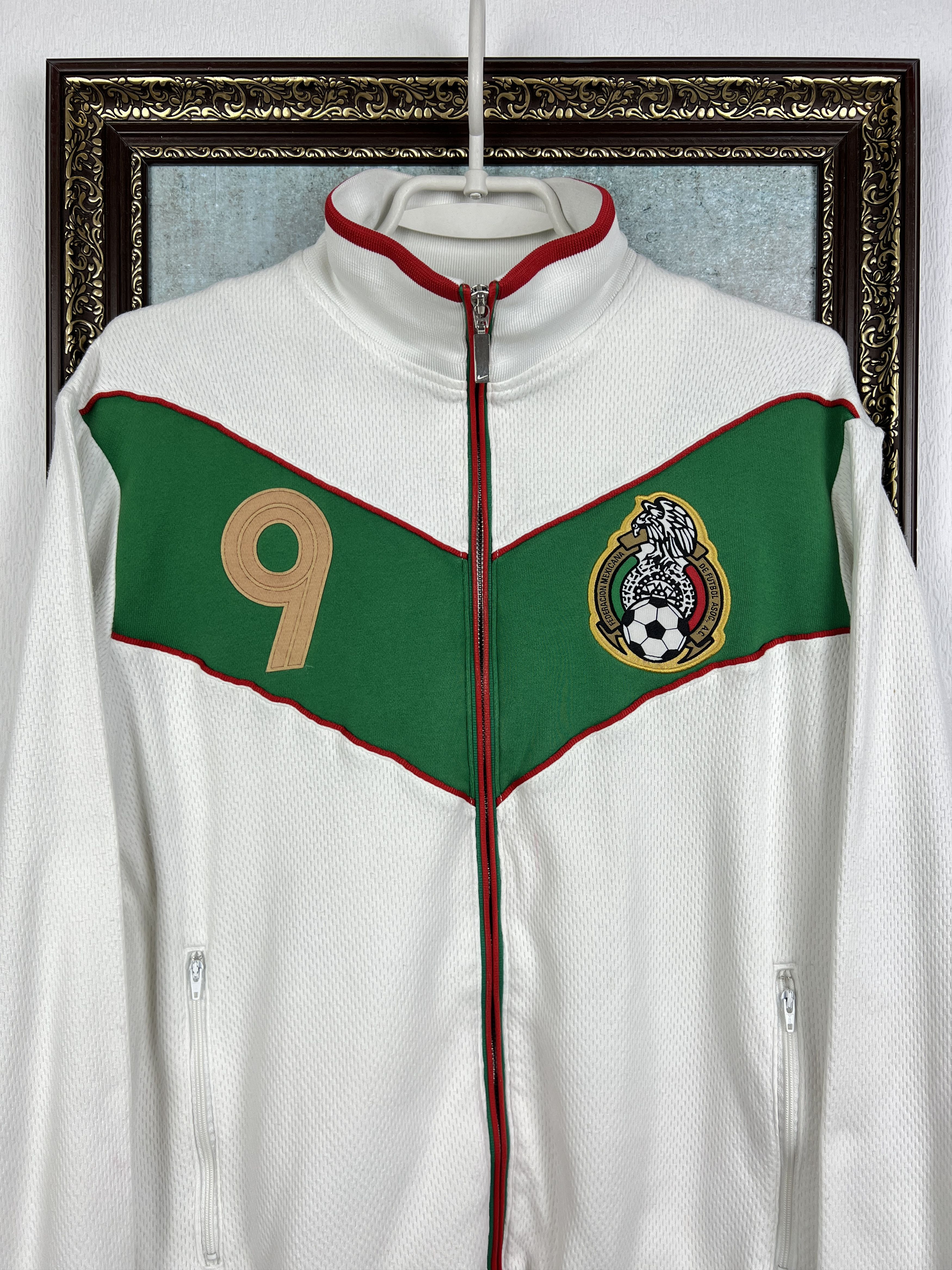 Nike Mexico World Cup Football Jacket Soccer Track Top Zip Size US M / EU 48-50 / 2 - 2 Thumbnail