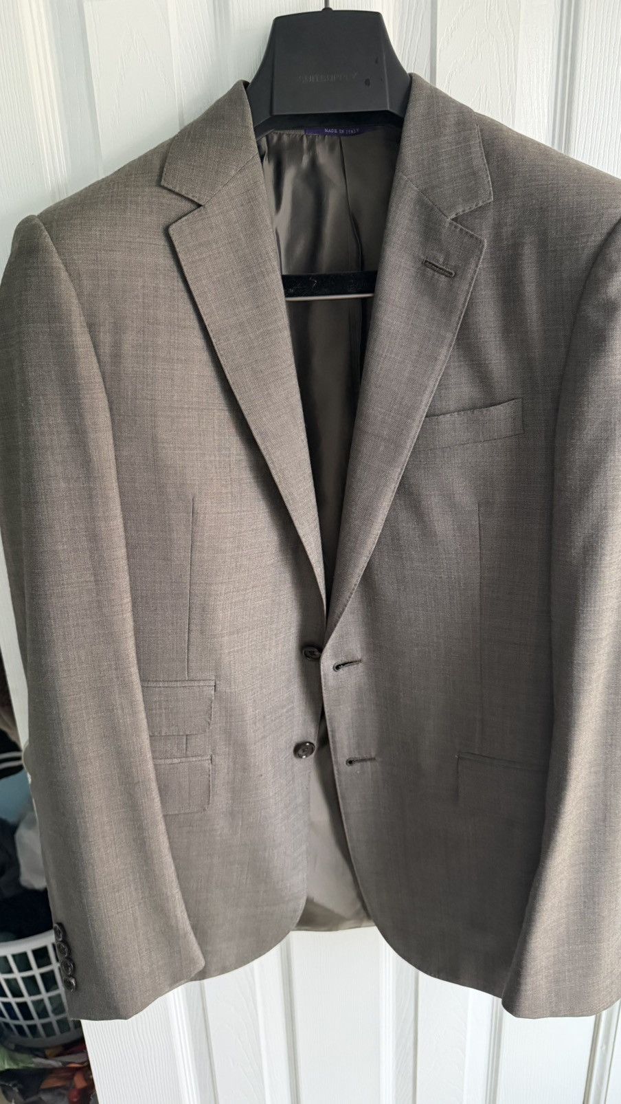 Ralph Lauren Ralph Lauren Men’s 2-Button Sharkskin Wool Blazer Size 38R - 1 Thumbnail