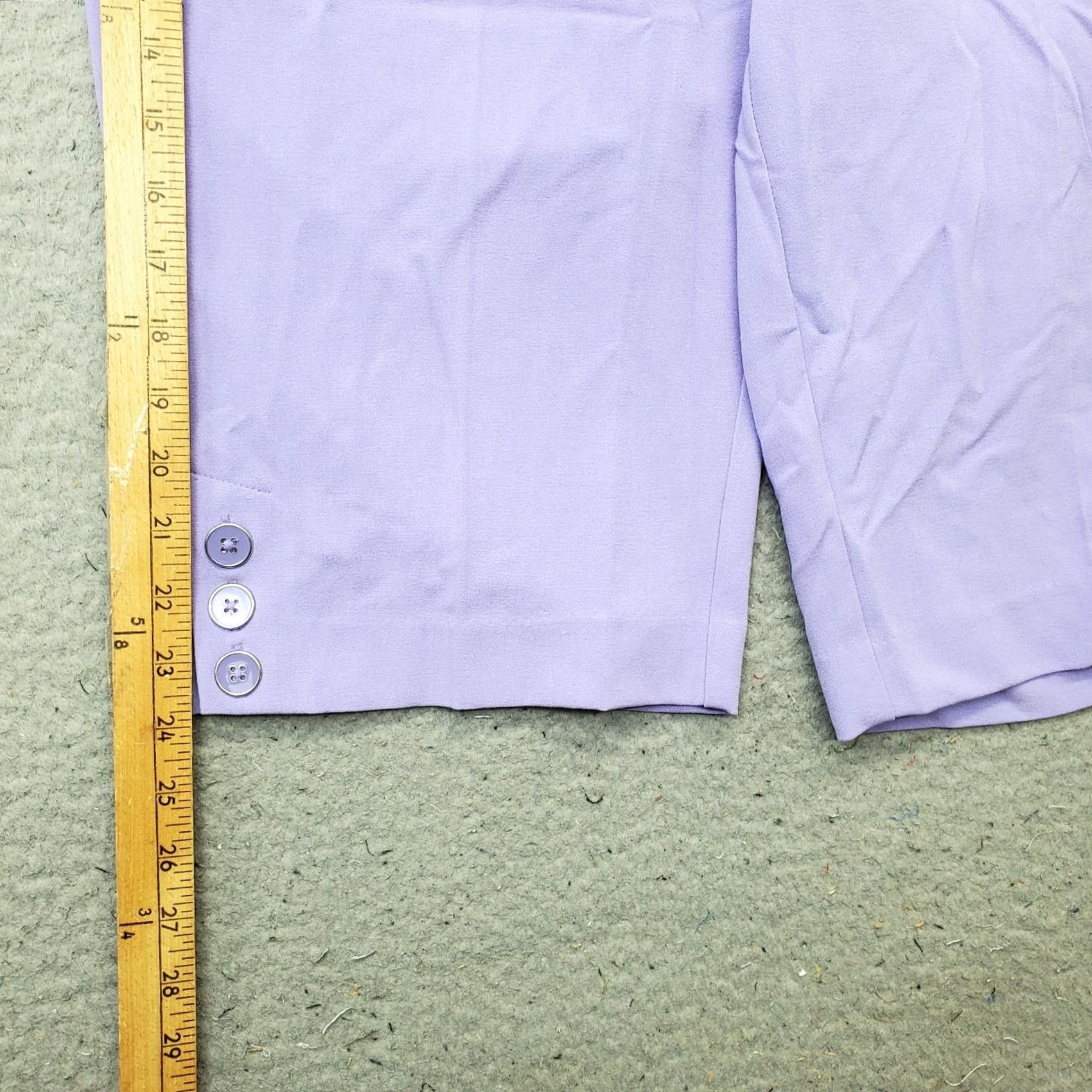 Vintage 7th Avenue Design Studio Bermuda Shorts Womens 8 Purple Ankle Button Size 30" / US 8 / IT 44 - 3 Thumbnail