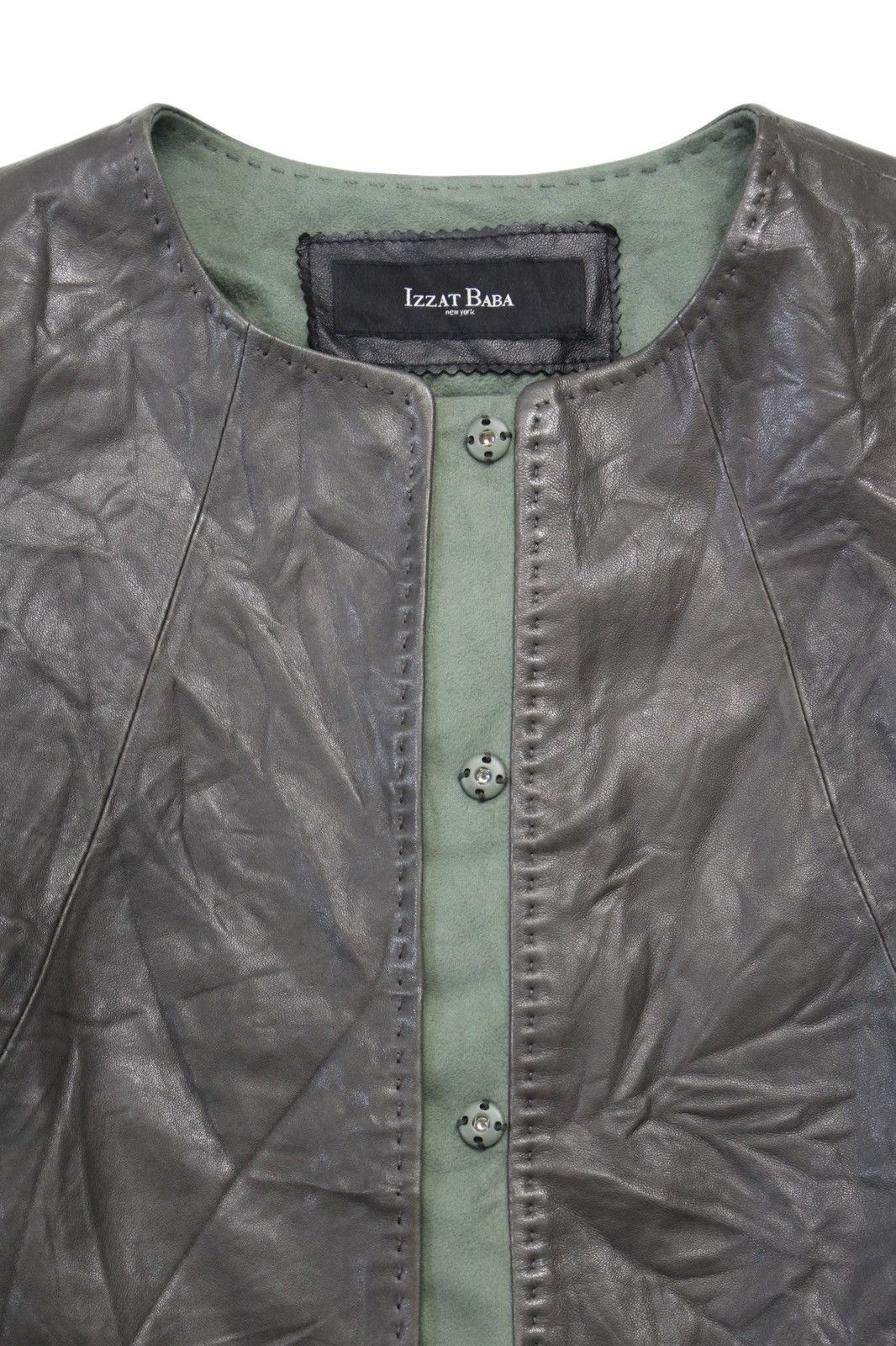 Japanese Brand 2000S IZZAT BABA LEATHER JACKET Size M / US 6-8 / IT 42-44 - 9 Thumbnail