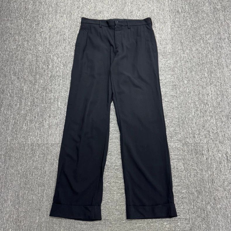 Giorgio Armani GIORGIO ARMANI size US 48 Solid wool straight-leg pants Size US 32 / EU 48 - 1 Thumbnail