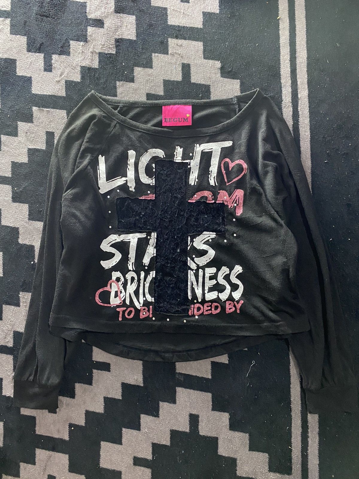 If Six Was Nine × Japanese Brand × Le Grande Bleu (L.G.B.) 2000s Begum cropped longsleeve lgb style Size US M / EU 48-50 / 2 - 1 Thumbnail