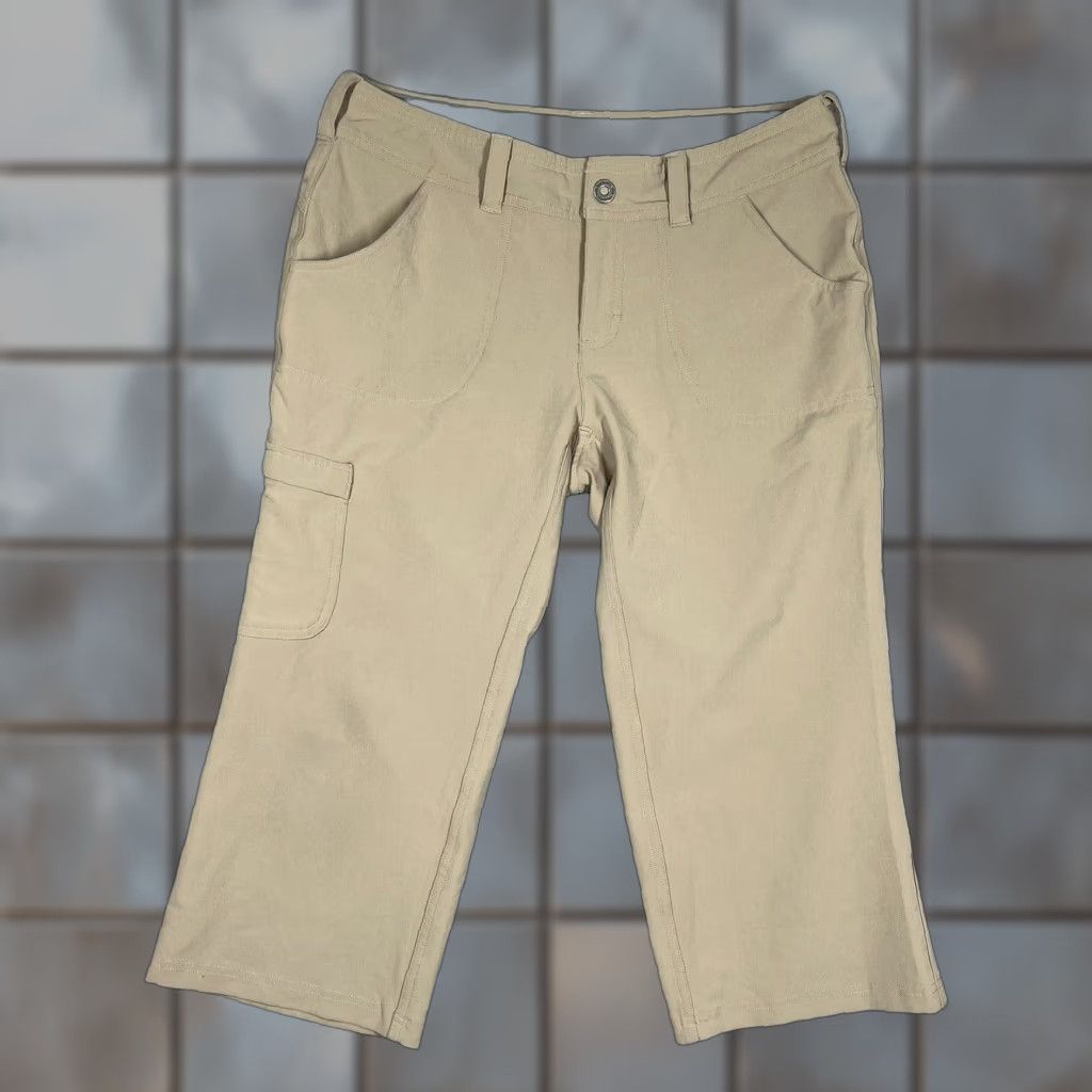 The North Face The North Face Capri Pants Womens Size 6 32x20 Polyester Stretch Khaki Tan Hiking Capri Outdoor Regular Womens Size 28" / US 6 / IT 42 - 1 Thumbnail