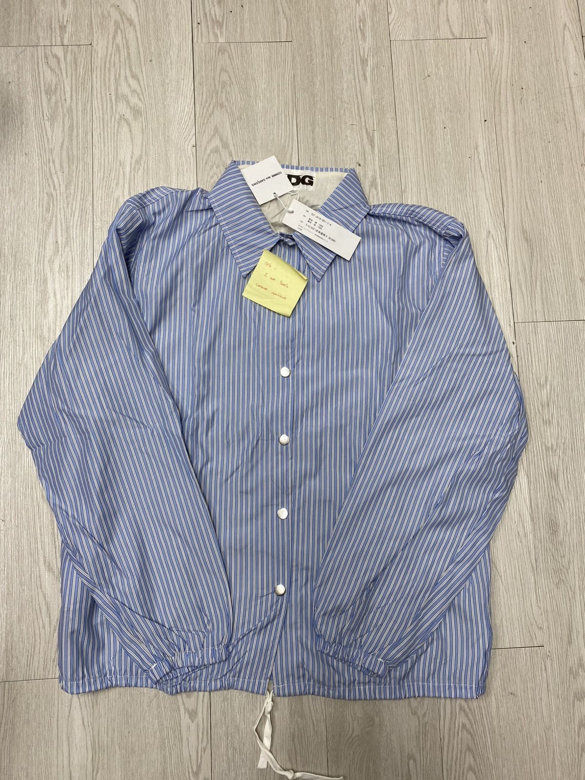 CDG by Comme des Garcons CDG BLUE STRIPE CLASSIC COACH JACKET Size US M / EU 48-50 / 2 - 1 Thumbnail