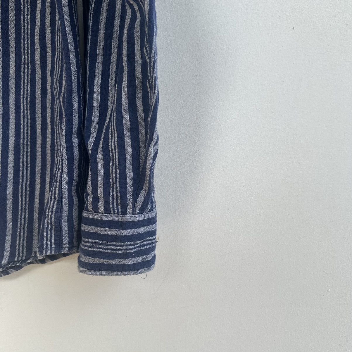 Lee Vintage Lee linen striped Western Shirt USA Size US XL / EU 56 / 4 - 12 Thumbnail