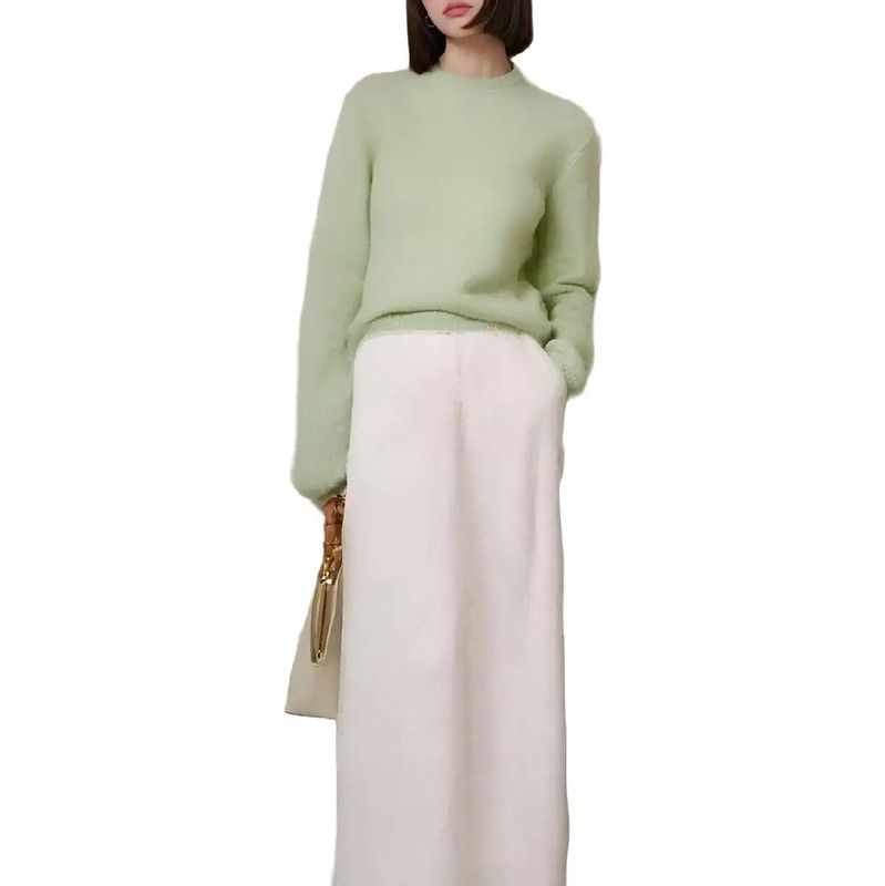 Valentino Valentino Green Mohair Long Sleeve Sweater 0089 Size S / US 4 / IT 40 - 1 Thumbnail