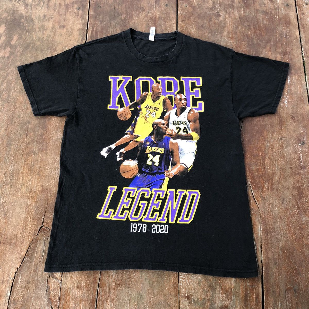 Vintage Kobe Bryant In Memory Rare Shirt Size US L / EU 52-54 / 3 - 2 Thumbnail