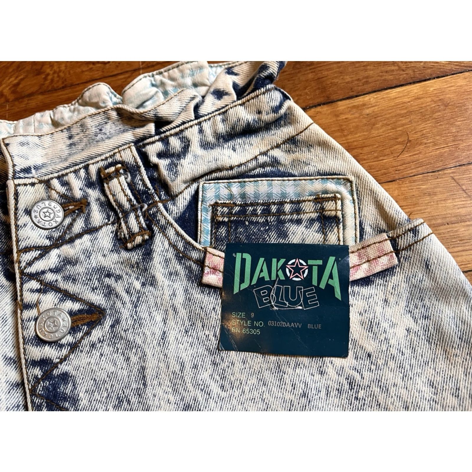 Vintage VINTAGE Dakota Blue Jeans High Waist Juniors 9 Blue Acid Wash 80s Retro 90s Grunge Hipster USA Womens Size 30" / US 8 / IT 44 - 7 Thumbnail