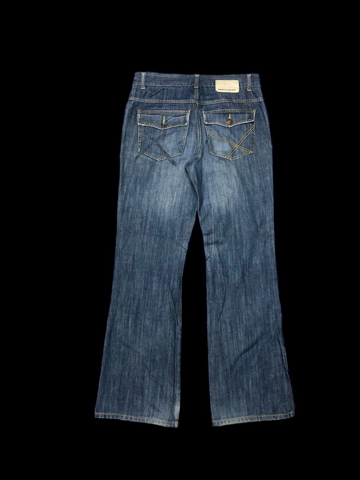 Japanese Brand FLARED‼️‼️JAPAN BATSU STUDIO XST DENIM Size US 31 - 2 Thumbnail