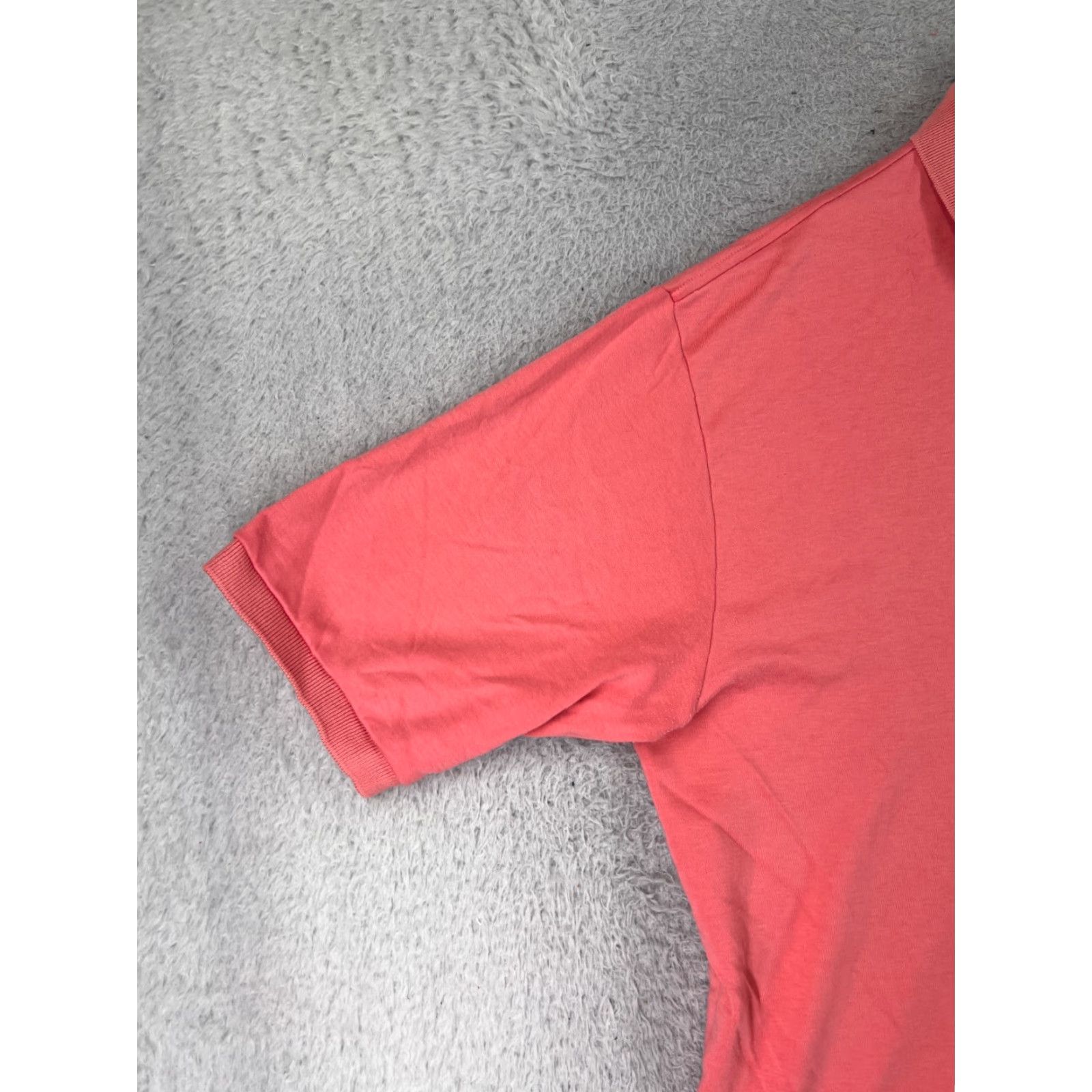 Ralph Lauren VINTAGE Ralph Lauren Polo Shirt Mens L Pink 100% Cotton Polo Shirt Polo Pink Golf Pony Short Sleeve Slim Mens Size US L / EU 52-54 / 3 - 3 Thumbnail