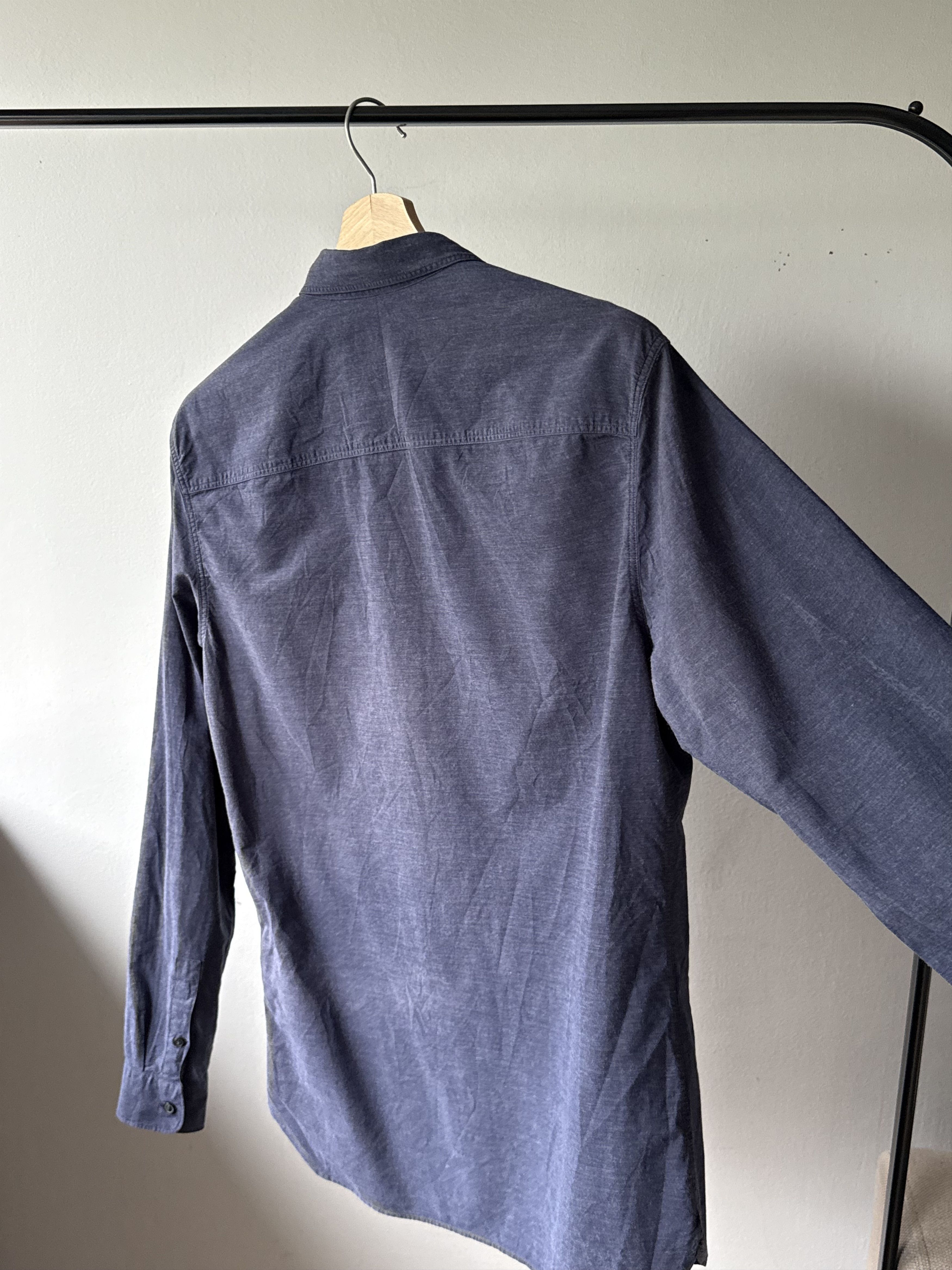 Allsaints Allsaints Avila Ink Navy Cotton Ramskull Long Sleeve Shirt Size US S / EU 44-46 / 1 - 9 Thumbnail