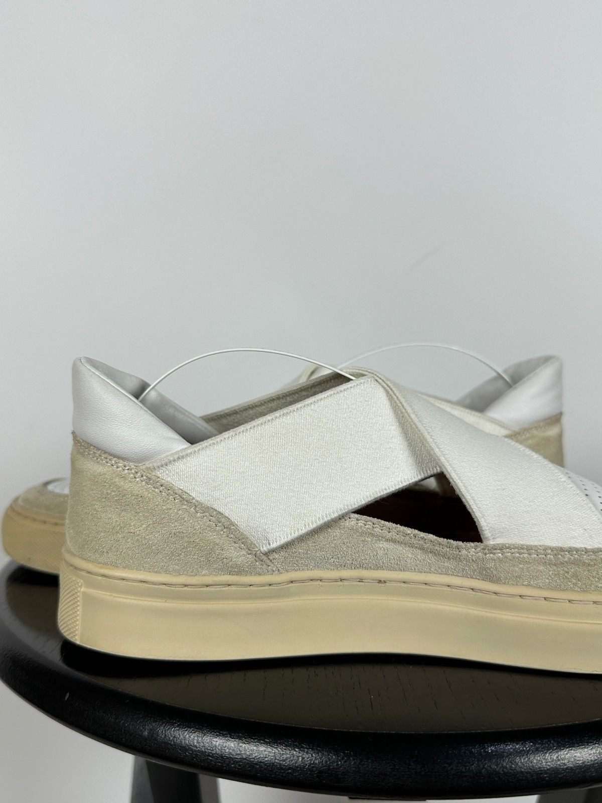 Dries Van Noten Dries Van Noten White Leather Slip-On Shoes Size US 7.5 / IT 37.5 - 16 Thumbnail