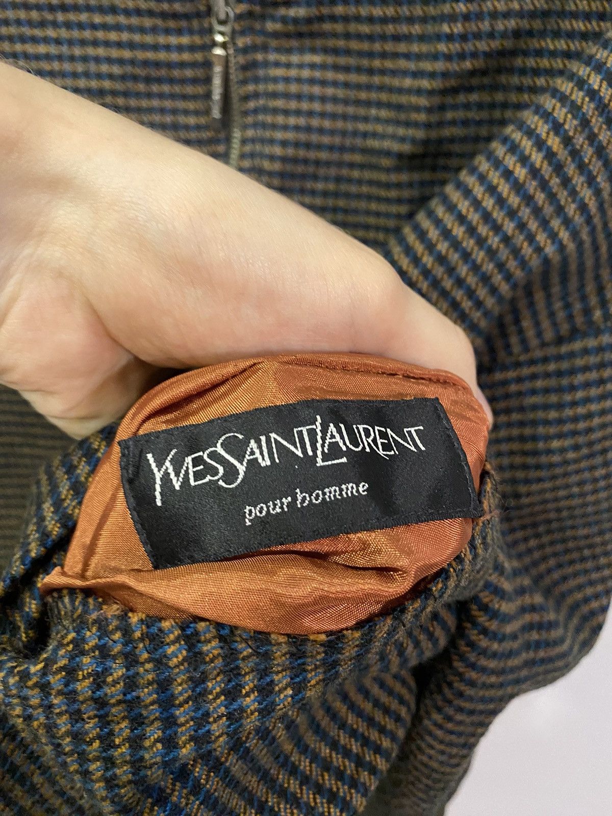 Yves Saint Laurent 90s YSL Bomber Soft Brown Jacket Size US M / EU 48-50 / 2 - 7 Thumbnail