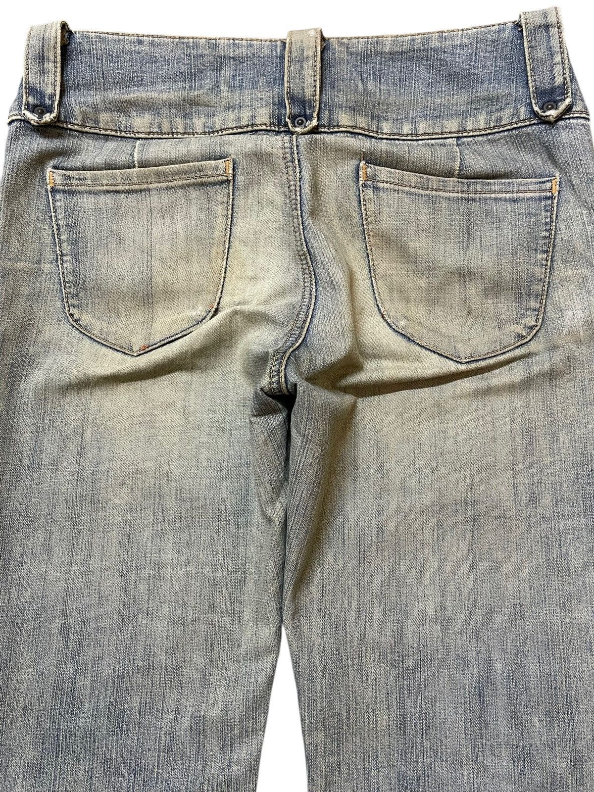 If Six Was Nine Vintage Japanese Brand Blue Faded Wash Style Flared Jeans Size US 28 / EU 44 - 5 Thumbnail