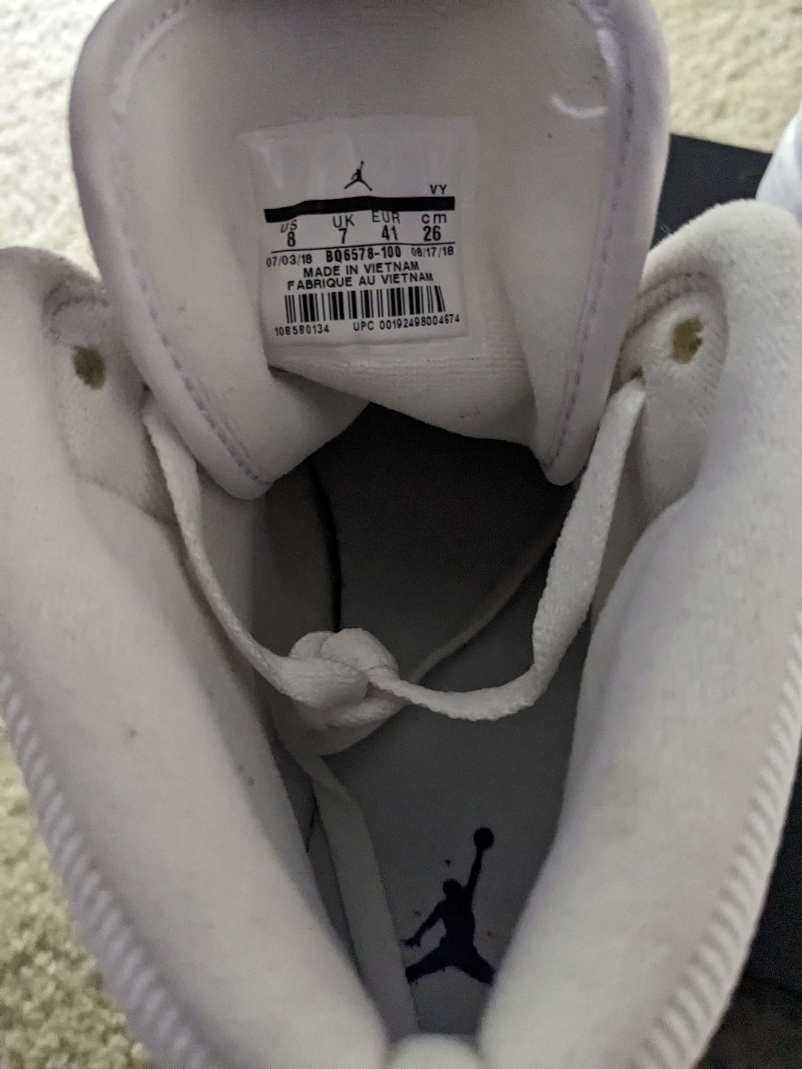 Jordan Brand Jordan 1 White Concord Size US 8 / EU 41 - 5 Thumbnail