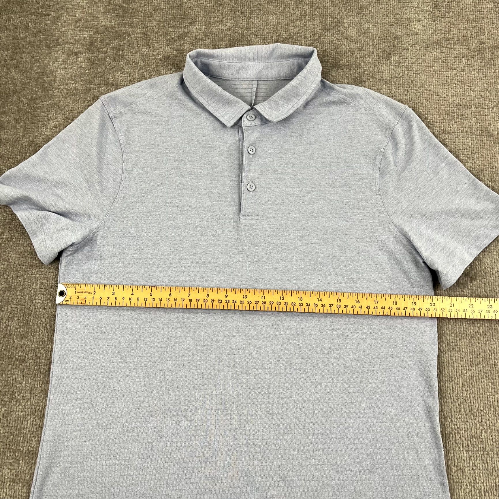 Lululemon LULULEMON Shirt Large Light Blue Performance Golf Sport Preppy Stretch Mens Size US L / EU 52-54 / 3 - 5 Thumbnail