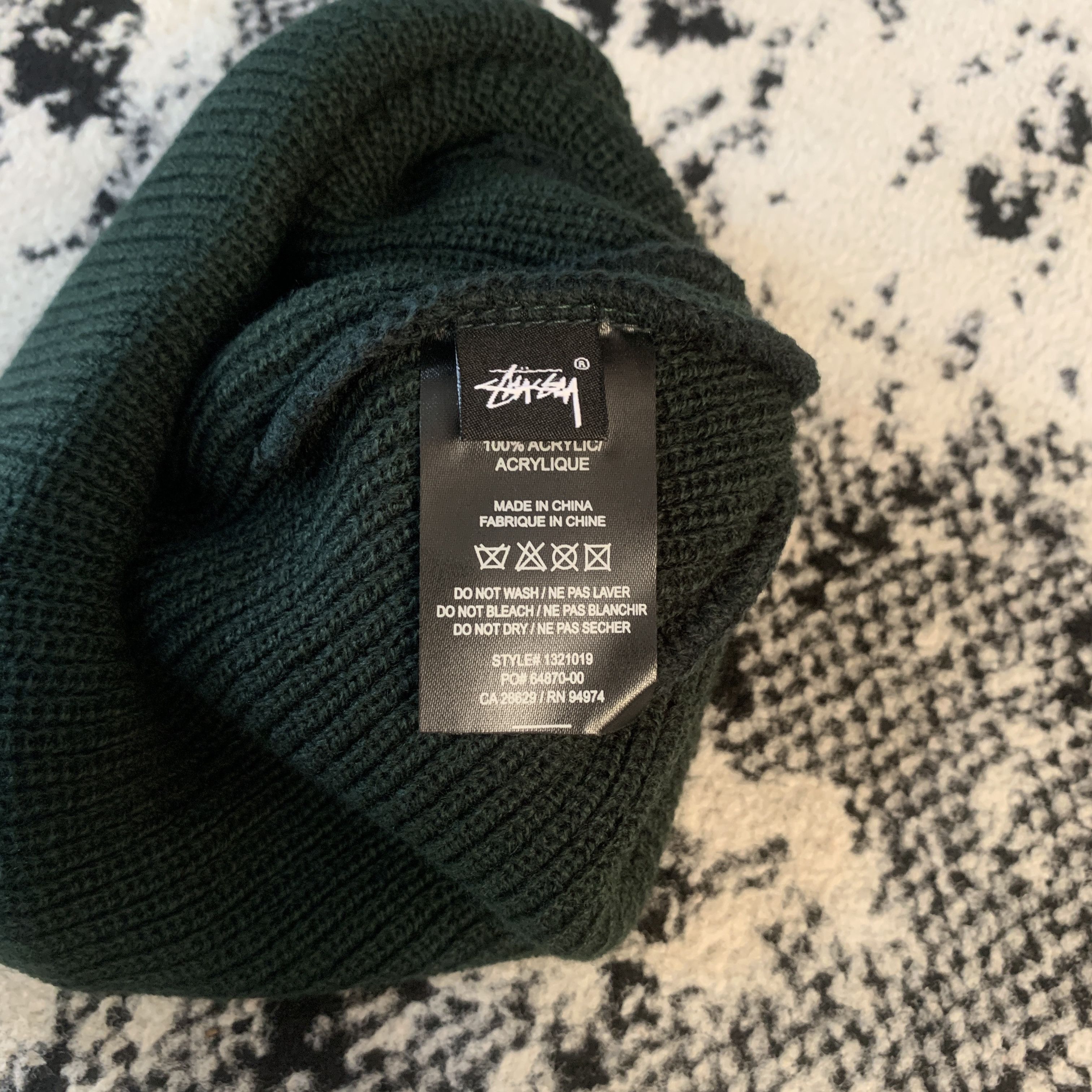 Other STUSSY BASIC CUFF BEANIE HAT - GREEN Size ONE SIZE - 3 Thumbnail