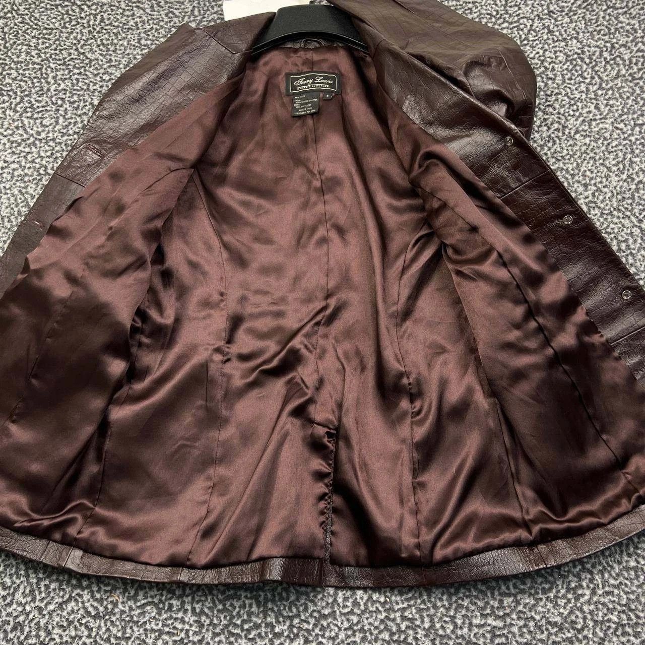 Other Vintage Terry Lewis Leather Jacket Women Button Front New S Size S / US 4 / IT 40 - 8 Thumbnail