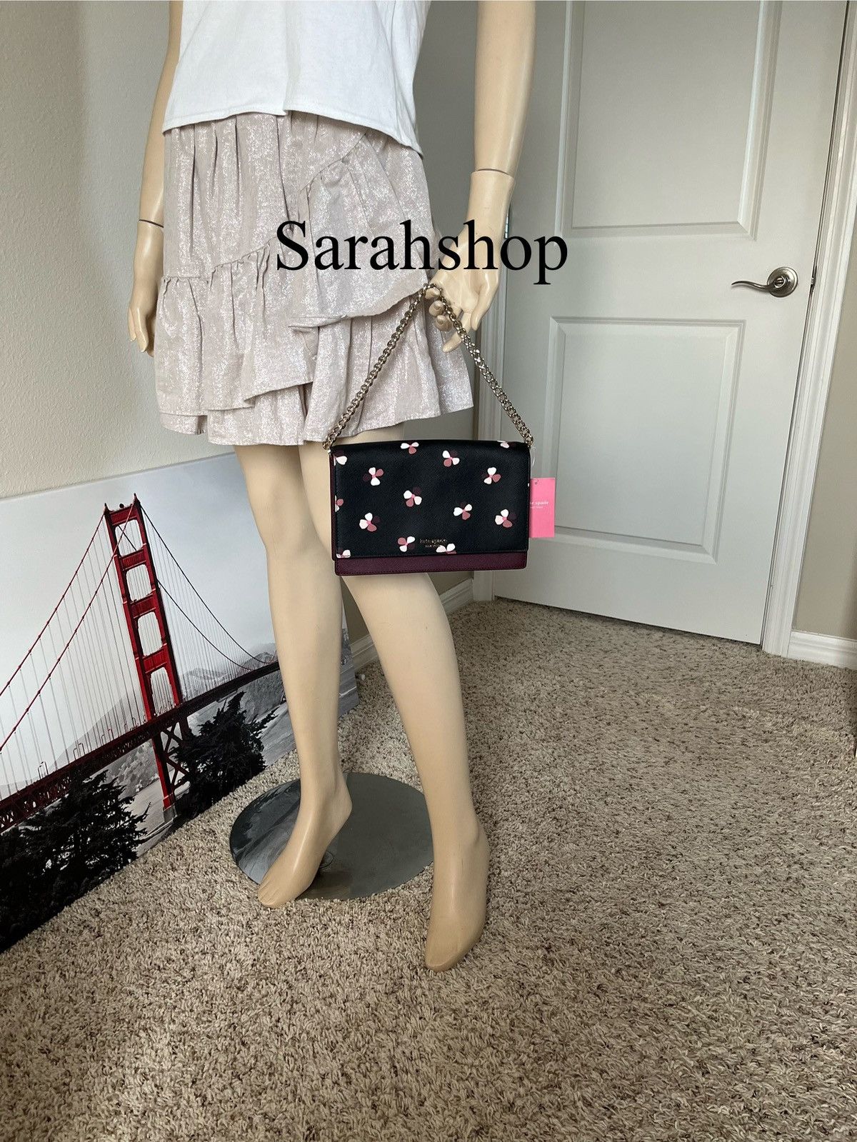 Kate Spade Kate Spade Cameron Dusk Buds Ditsy Convertible Crossbody Size ONE SIZE - 11 Thumbnail