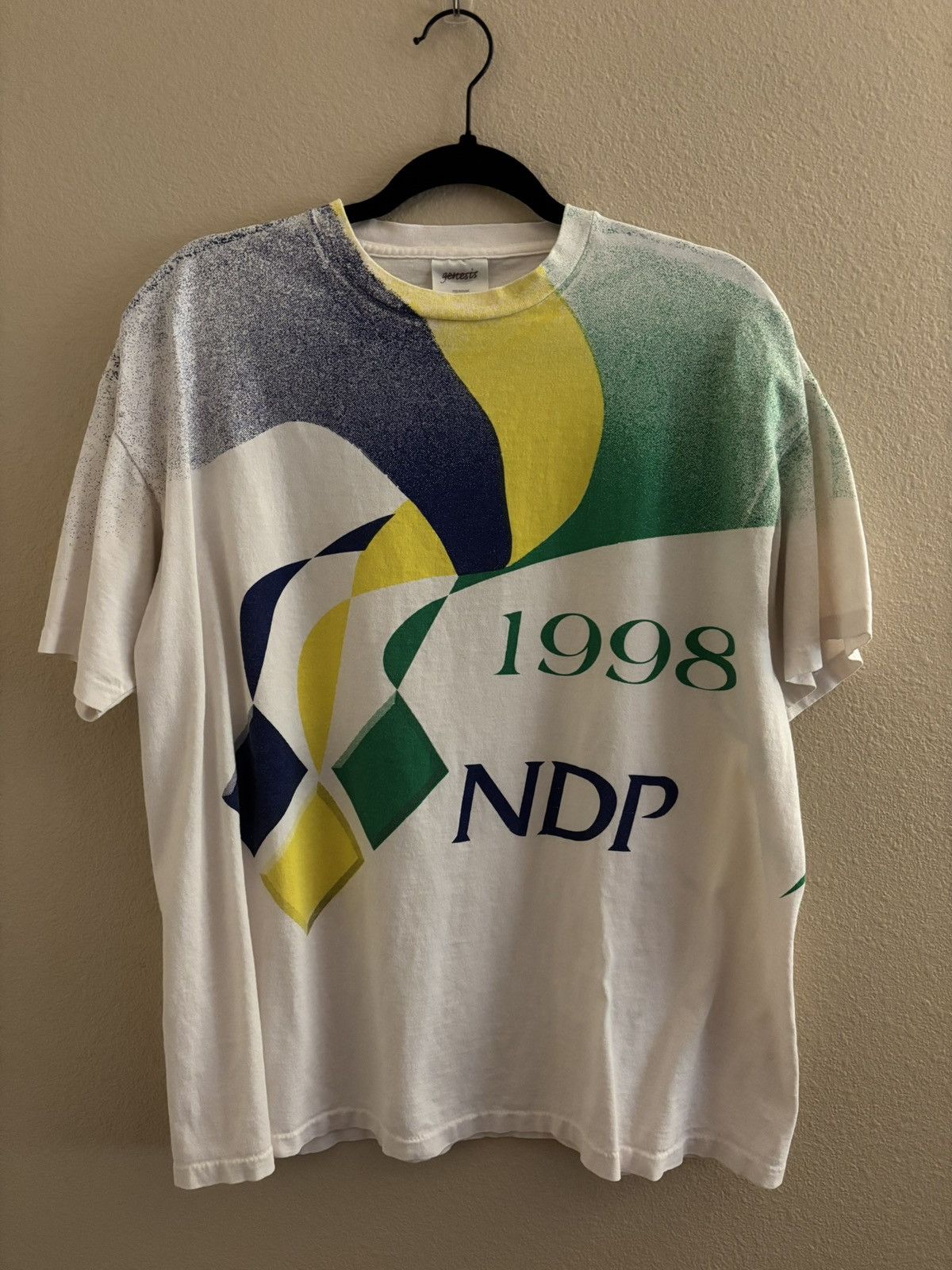 Vintage Rare Vintage 1998 AOP “My Country My Future” Tee M/L Size US M / EU 48-50 / 2 - 2 Thumbnail