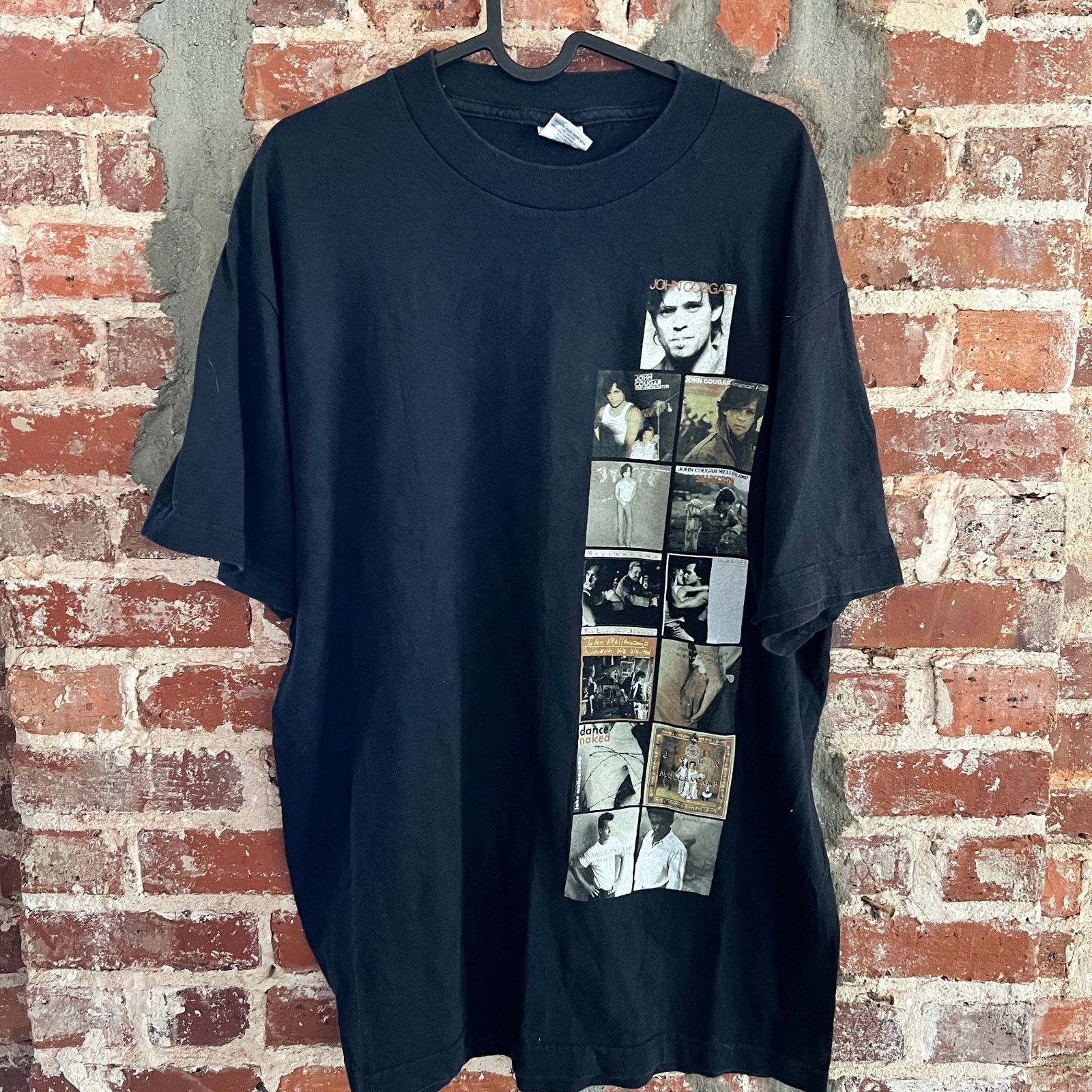 Vintage VTG 90s John Cougar Mellencamp Tour Black T-shirt L 22x30 Size US L / EU 52-54 / 3 - 5 Thumbnail